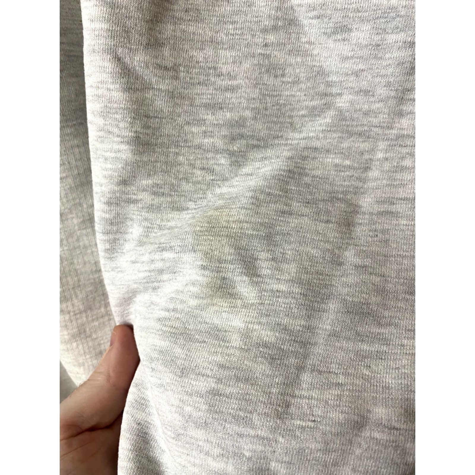 Apple VINTAGE 90s APPLE Sweatshirt Gray L Cotton Blend Grunge Distressed Thrashed Big Apple New York Mens Size US L / EU 52-54 / 3 - 5 Thumbnail
