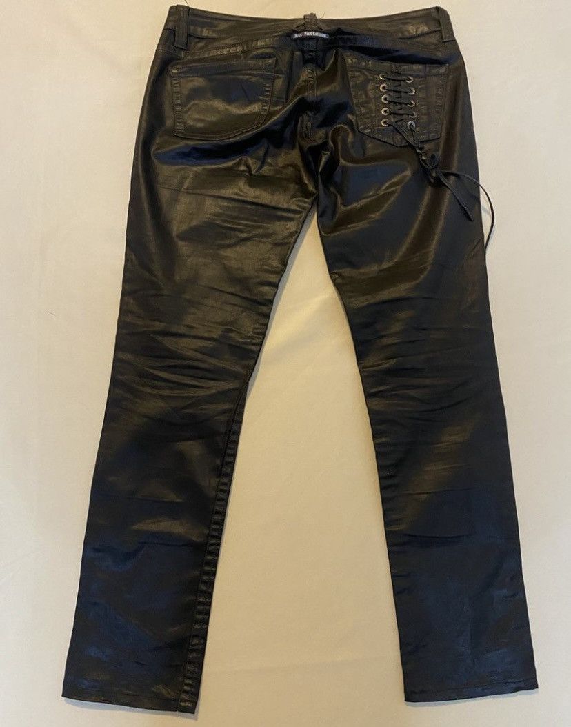 Jean Paul Gaultier JPG Archive Lace-Up Coated Denim Pants - Earth Brown 30 Size US 30 / EU 46 - 3 Thumbnail