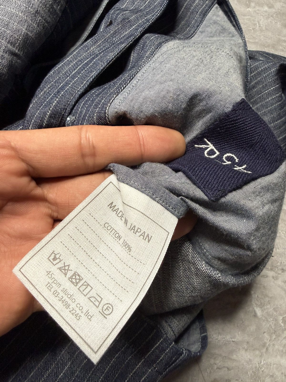 45rpm 45RPM Pinstripe Indigo Jacket & Pants Set Size US 31 - 18 Thumbnail