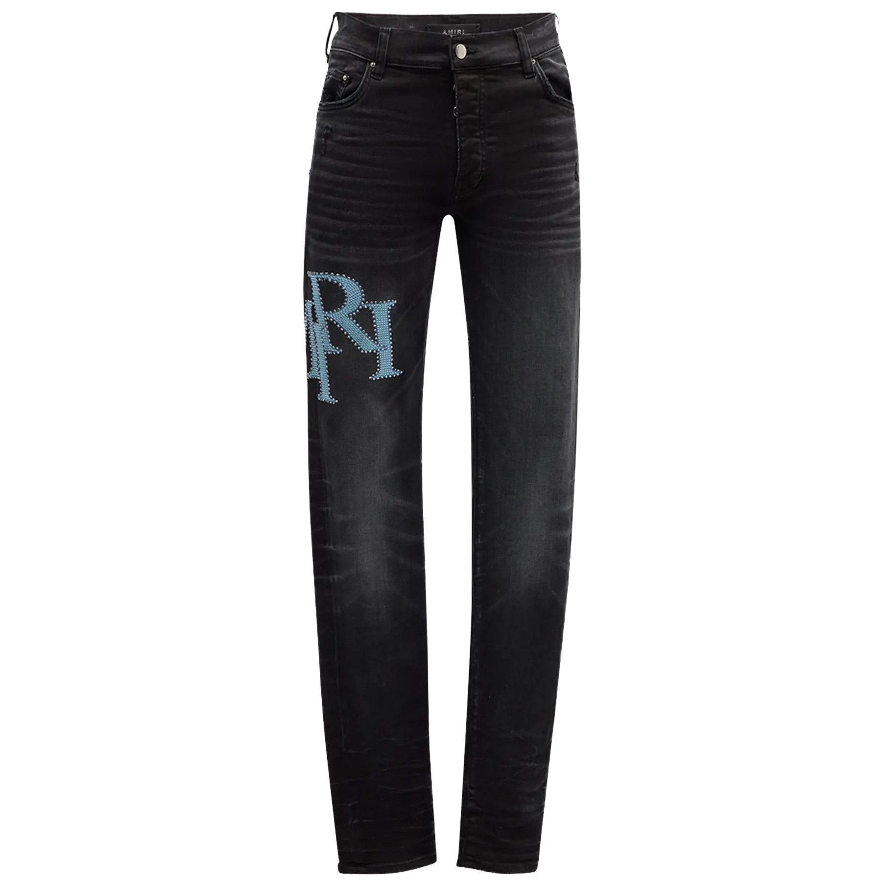 Amiri Crystal Staggered Jean Faded Black Size US 28 / EU 44 - 1 Preview