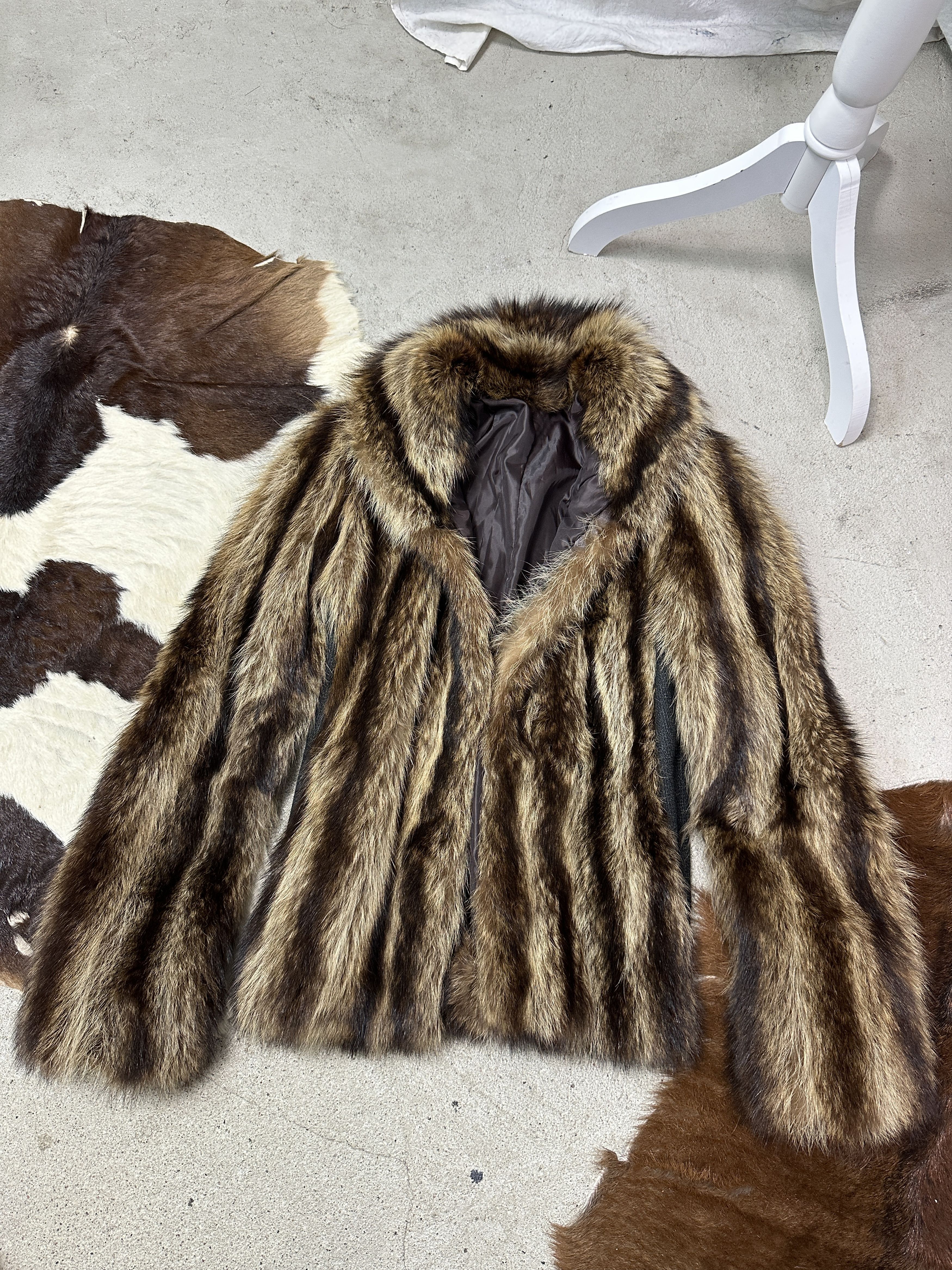 Vintage Vintage Old Money Classy Striped Real Fur 90s Size S / US 4 / IT 40 - 2 Thumbnail