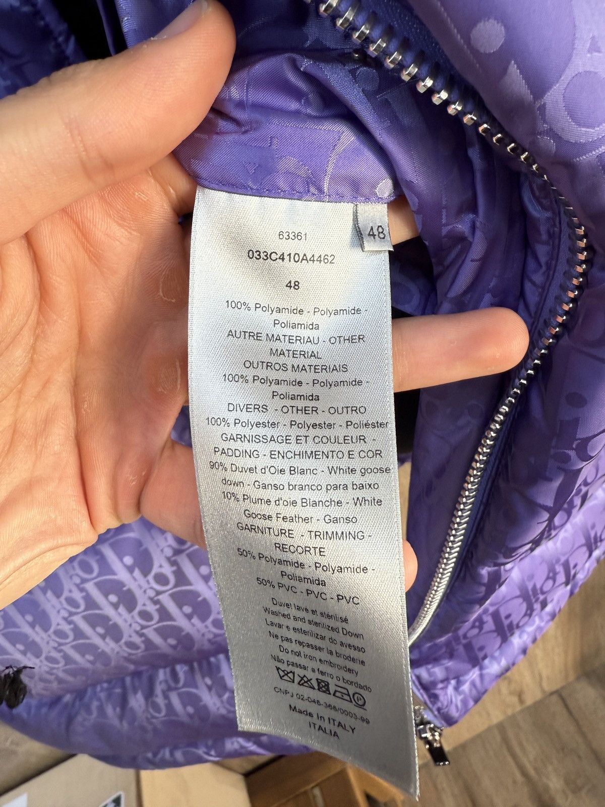 Dior Christian Dior Purple Oblique Vest Size US M / EU 48-50 / 2 - 9 Thumbnail