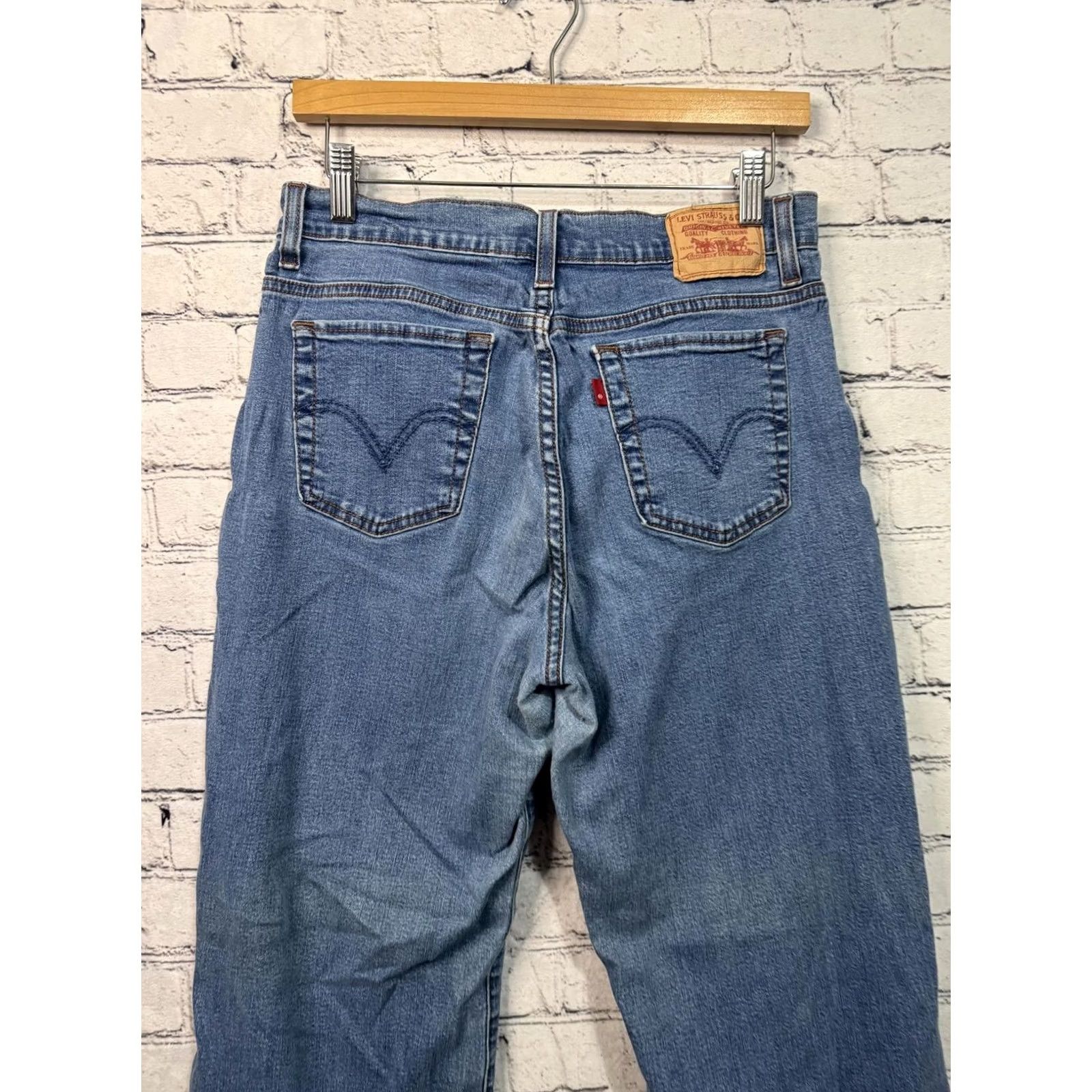 Levi's Levi's 312 Jeans Bootcut 28x29 Size 28 Regular Women Blue Denim Slimming 2% Spandex Size 28" / US 6 / IT 42 - 7 Thumbnail