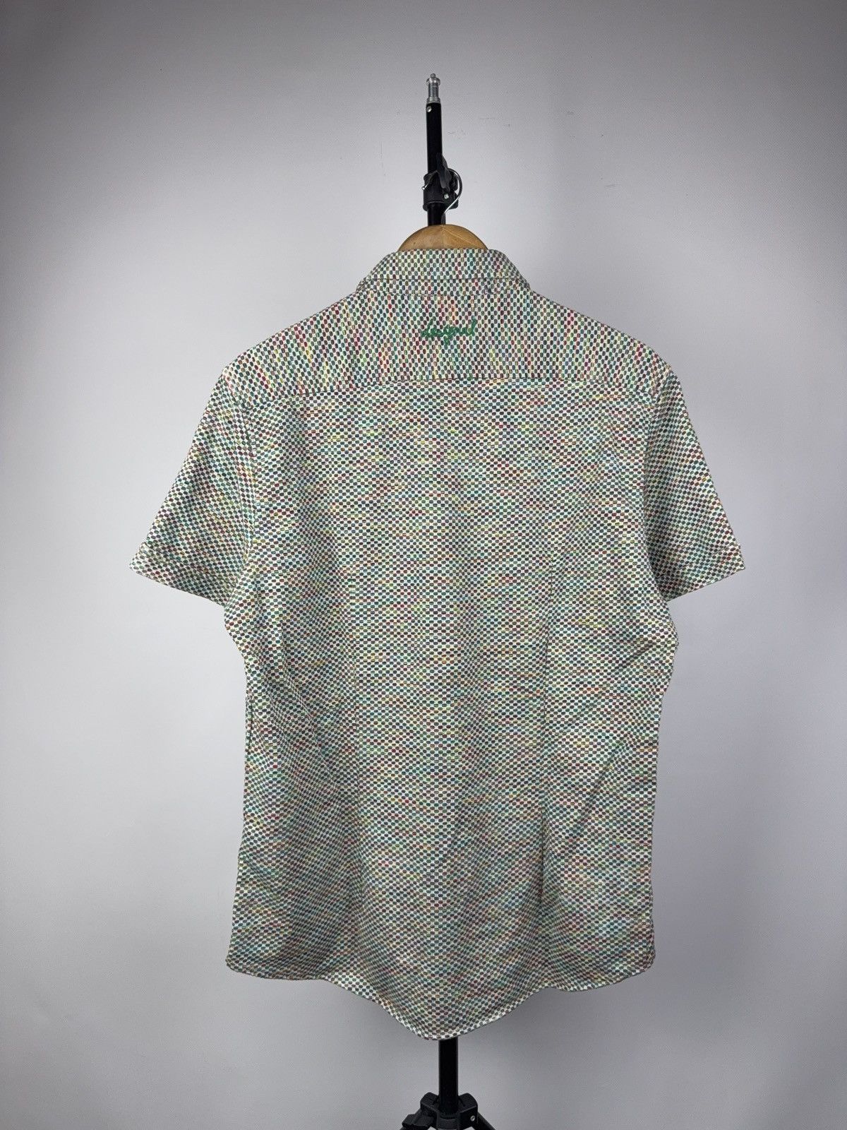 Desigual Retro 00s Desigual Mosaic Pattern Shirt With Denim Pocket M Size US M / EU 48-50 / 2 - 6 Thumbnail