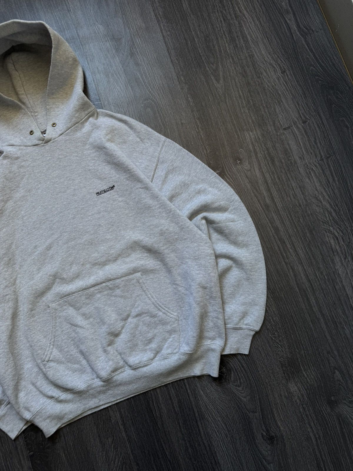 Fruit Of The Loom × Vintage 90s Vintage Fruit of The Loom Hooddie Size US L / EU 52-54 / 3 - 3 Thumbnail