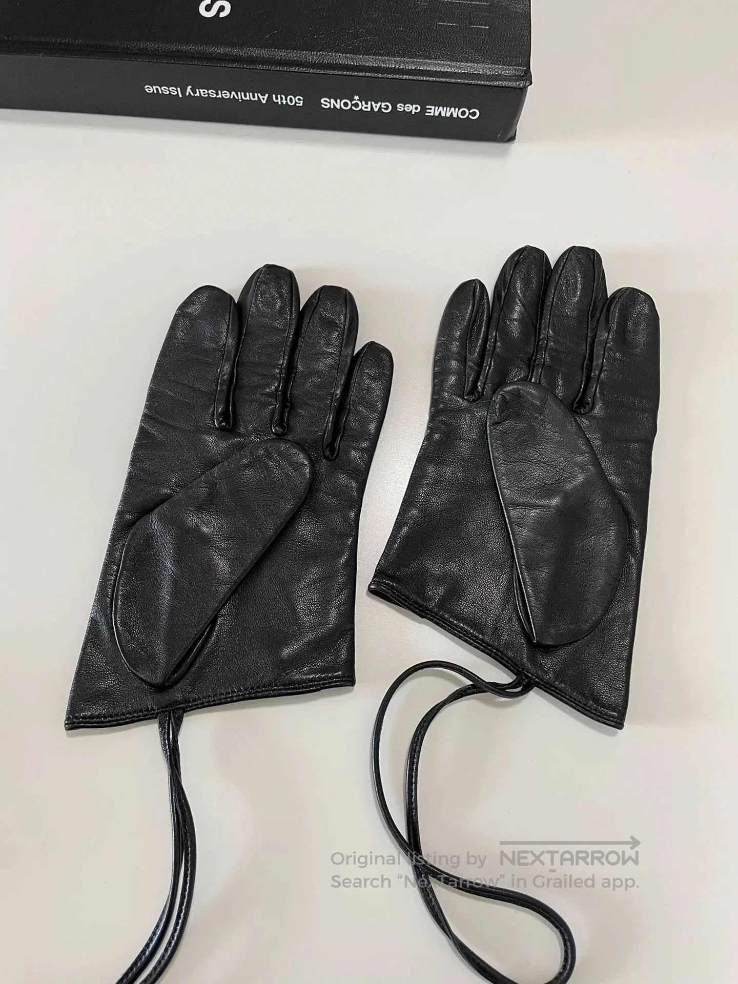Yohji Yamamoto Yohji Yamamoto Black Leather Gloves. Size ONE SIZE - 2 Thumbnail