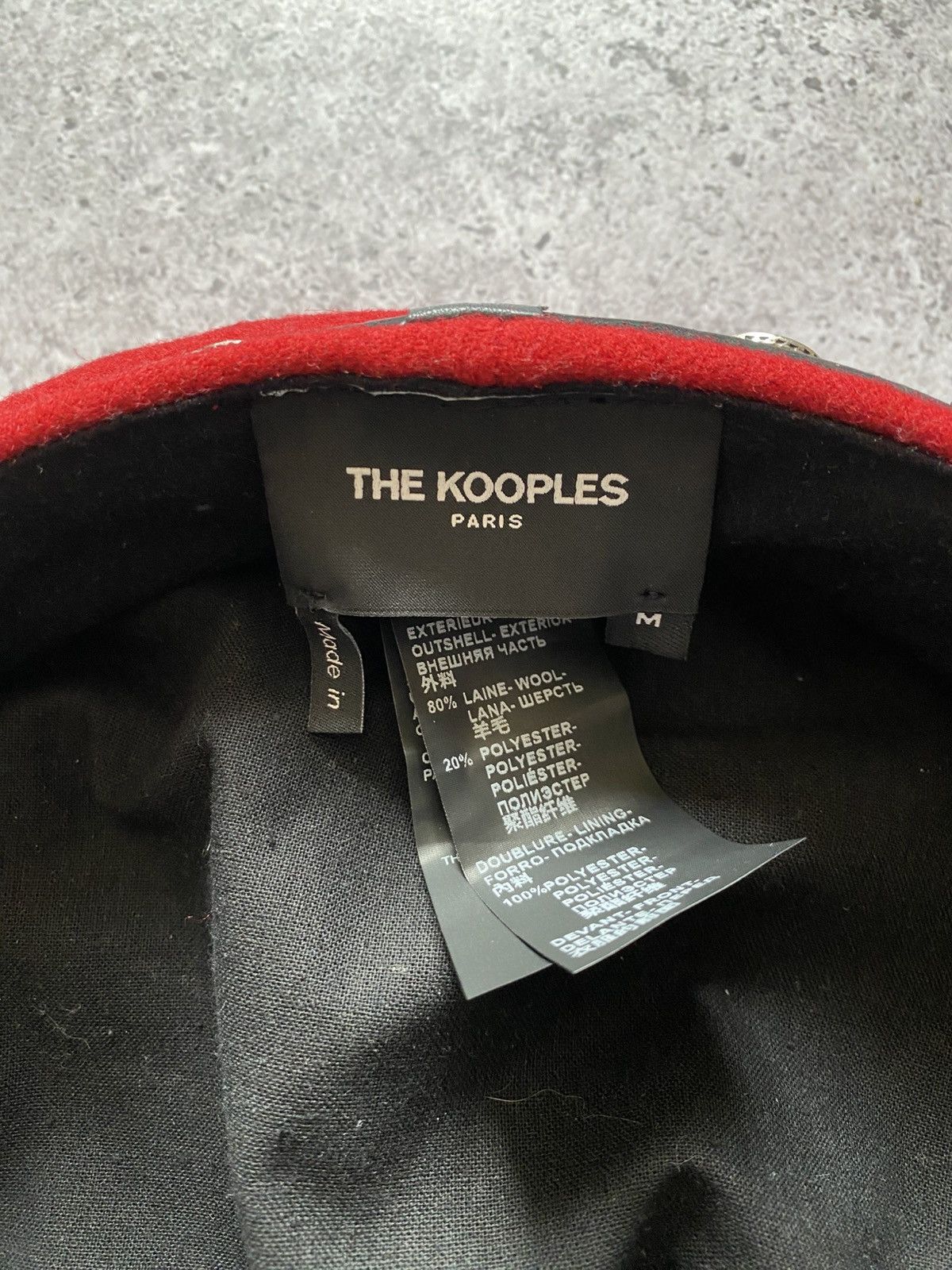 The Kooples The Kooples wool leather hat women luxury cap in red Size ONE SIZE - 6 Thumbnail