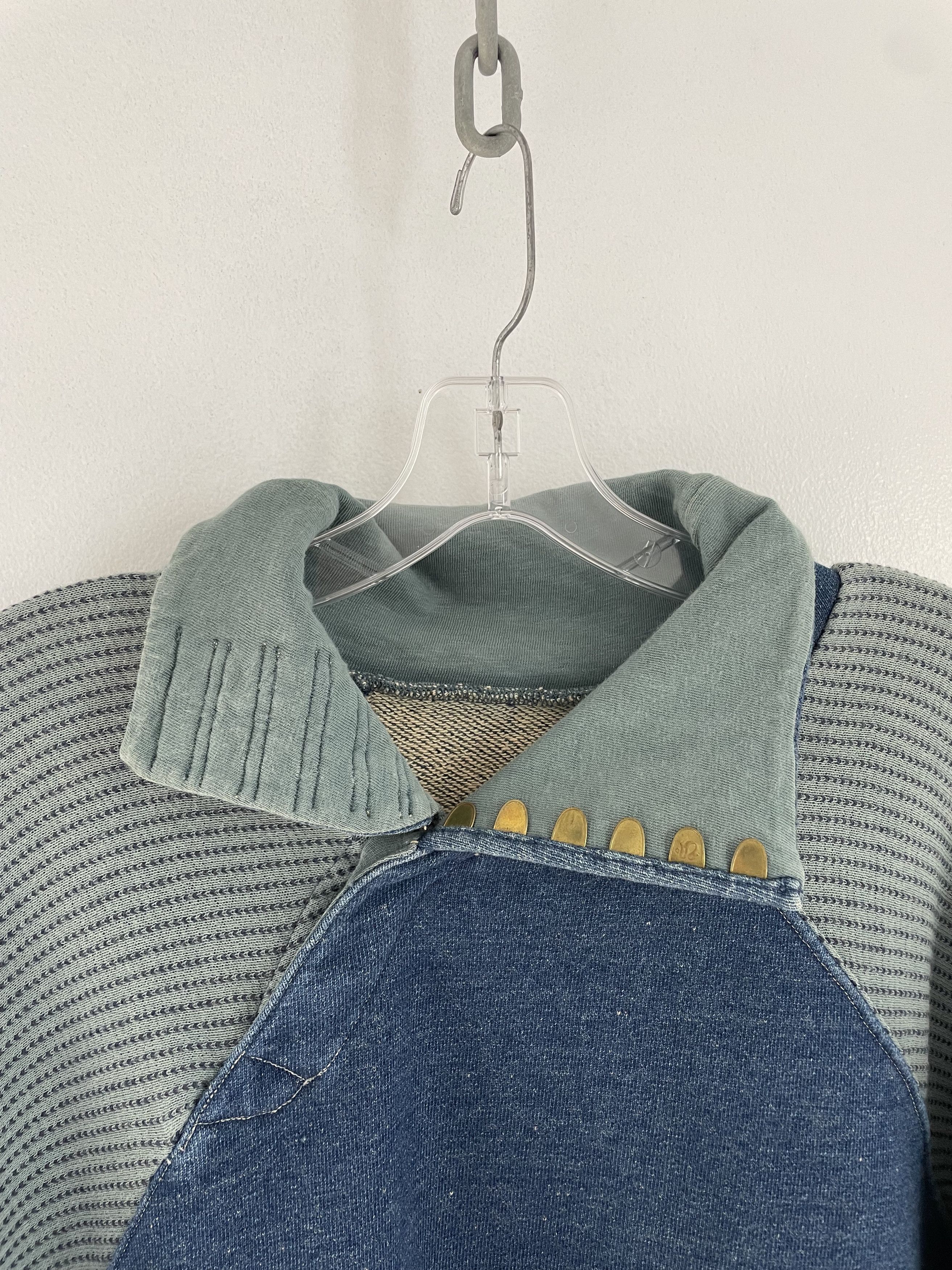Kapital Sashiko Sleeve Sweater Size US L / EU 52-54 / 3 - 13 Thumbnail