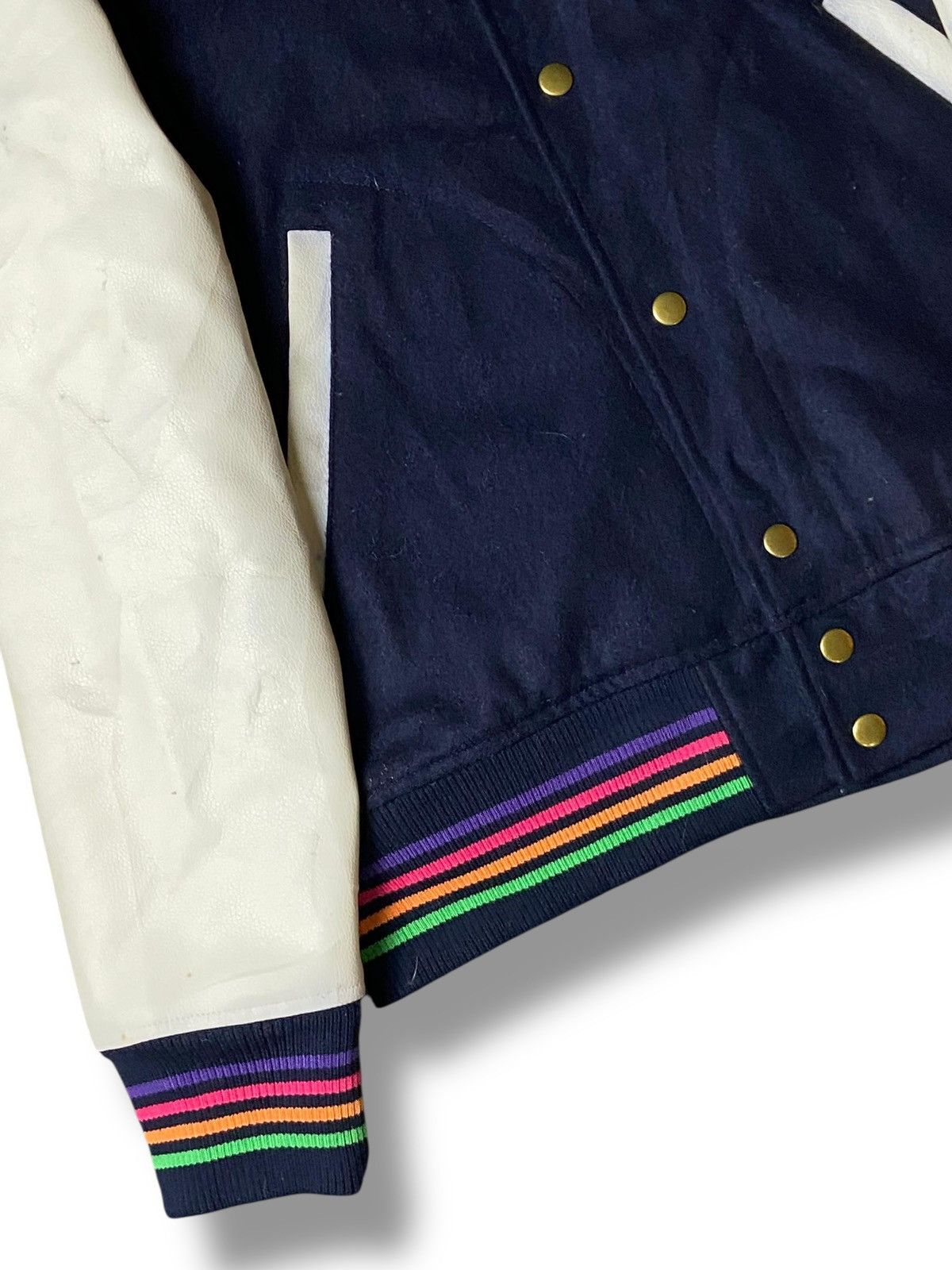 Japanese Brand × Vintage Japanese Brand Embroidered Varsity Jacket (119) Size US XS / EU 42 / 0 - 10 Thumbnail