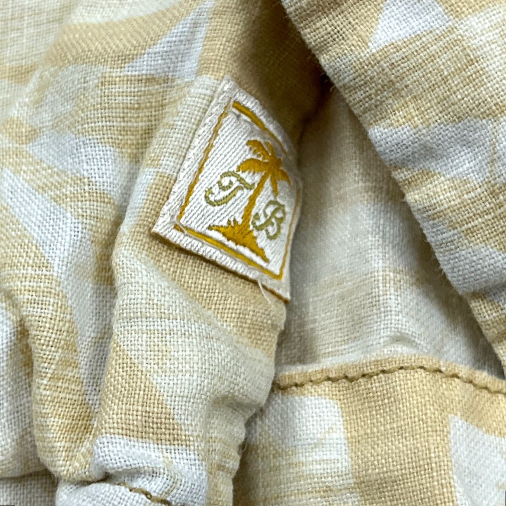 Tommy Bahama Tommy Bahama Shirt Men XL Yellow Linen Button Up Hawaiian Camp Pocket Beach Size US XL / EU 56 / 4 - 4 Thumbnail