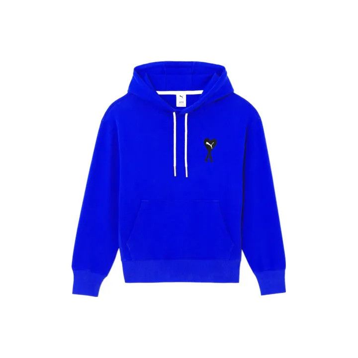 PUMA x AMI Blue Heart Logo Hoodie 0079