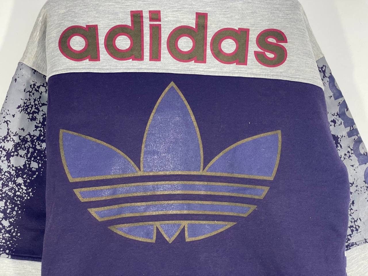 Adidas Vintage 90s adidas big logo hoodie size M Size US M / EU 48-50 / 2 - 9 Thumbnail