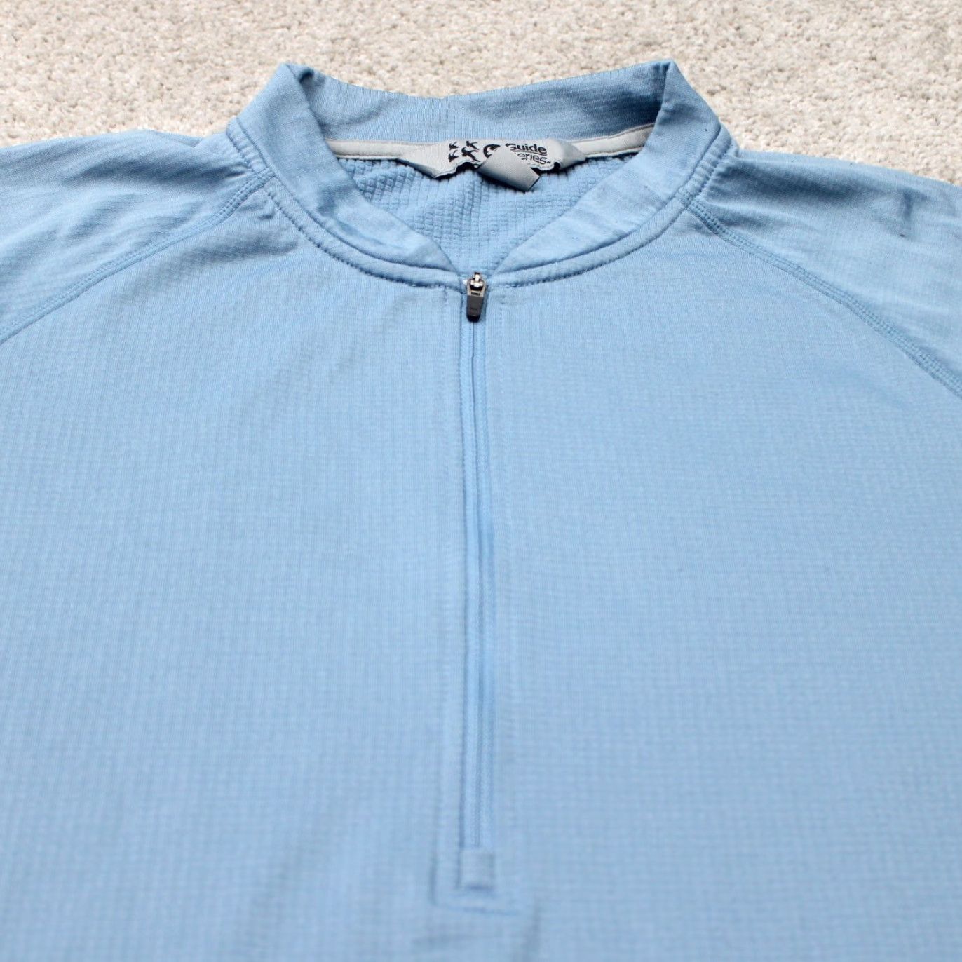 Vintage Cabela's Sweatshirt Mens Large Blue 1/4 Zip Pullover Polyester L/S Shirt Size US L / EU 52-54 / 3 - 4 Thumbnail