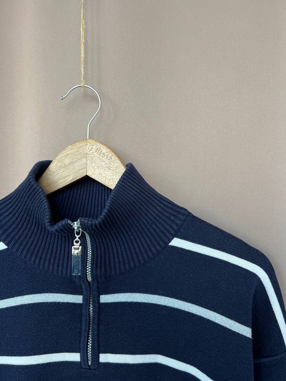 Lacoste Lacoste Half Zip Sweater Mens Size 7 or L Striped Pullover Size US L / EU 52-54 / 3 - 6 Thumbnail