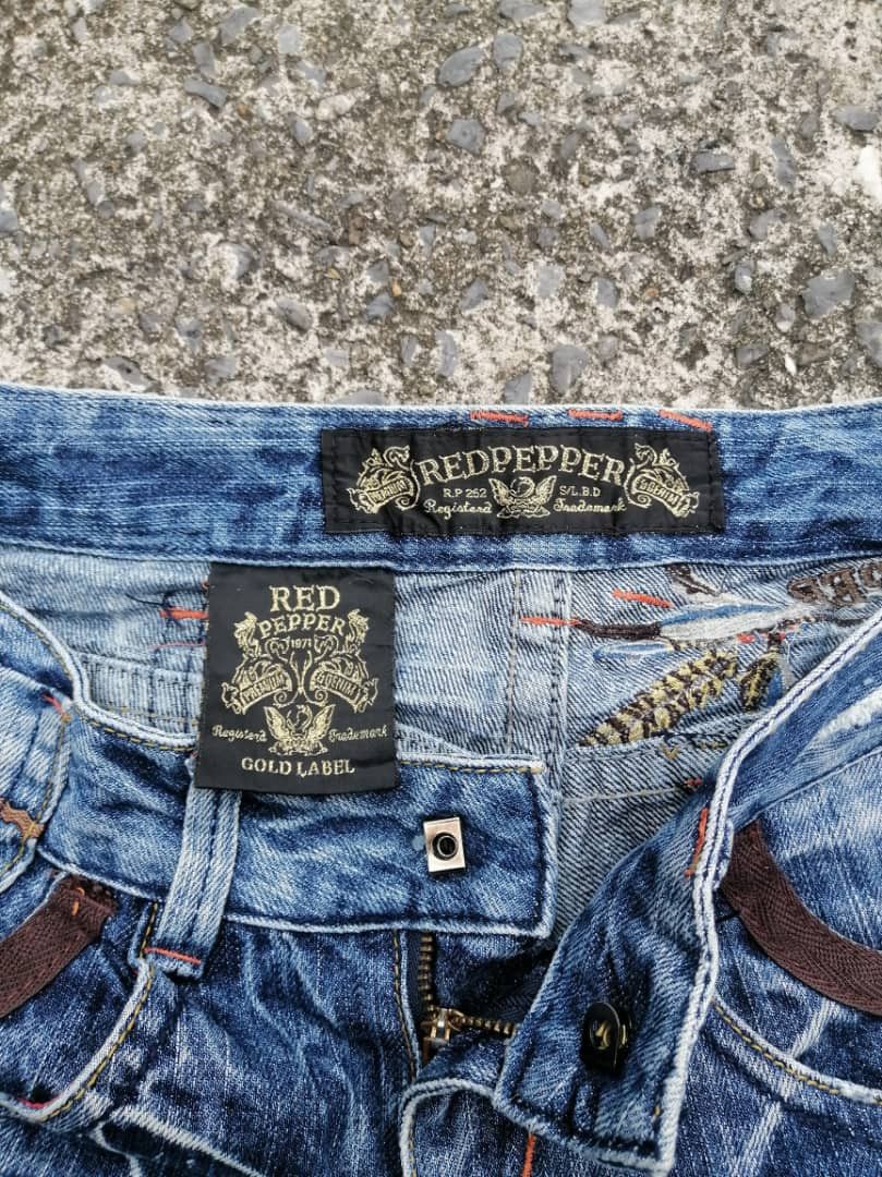 Designer × Japanese Brand Red Pepper Gold Label Style Project Denim Jeans Size 30" / US 8 / IT 44 - 6 Thumbnail