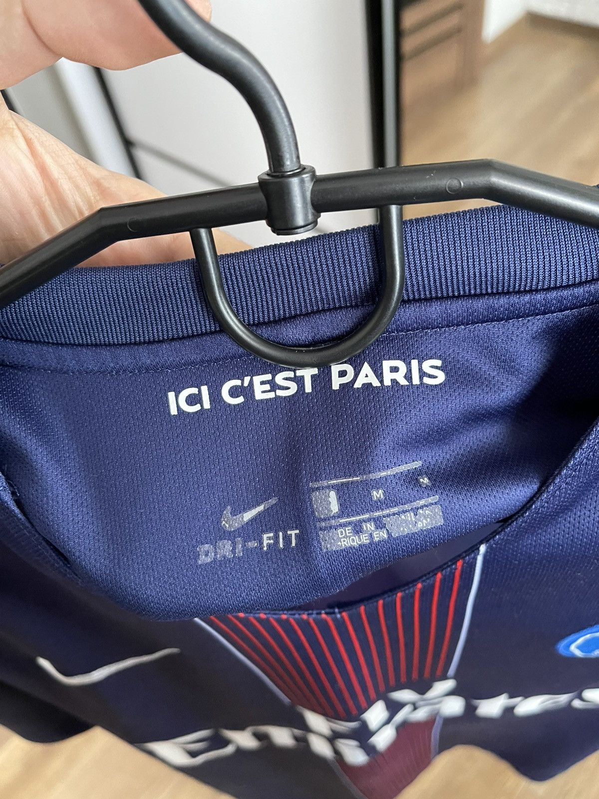 Nike 2016/2017 Nike Paris Saint Germain PSG Soccer Jersey T-Shirt Size US M / EU 48-50 / 2 - 9 Thumbnail