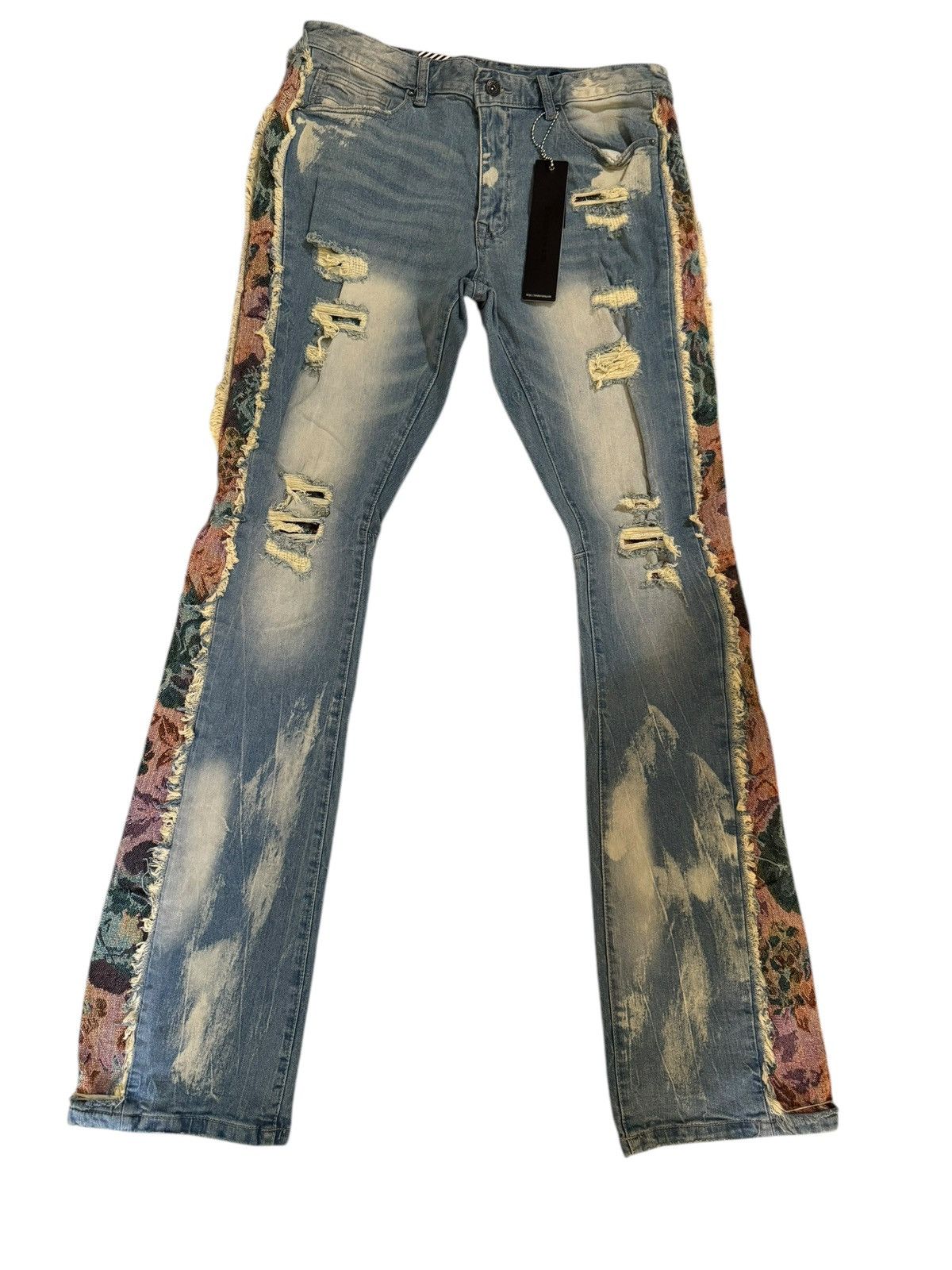 Smoke Rise Men Flare Jeans Size US 34 / EU 50 - 2 Thumbnail