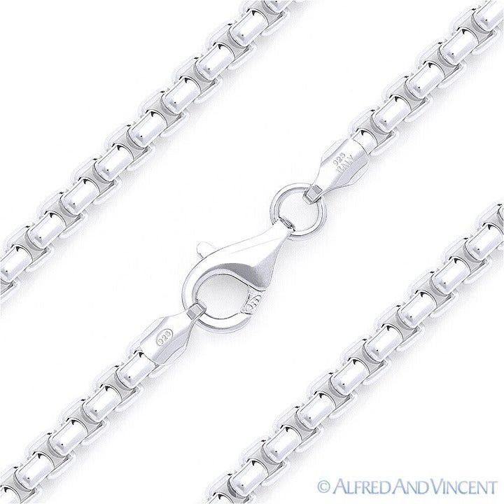 Other 5mm Rounded Mirror-Box Link Italian Chain Bracelet Size ONE SIZE - 1 Preview