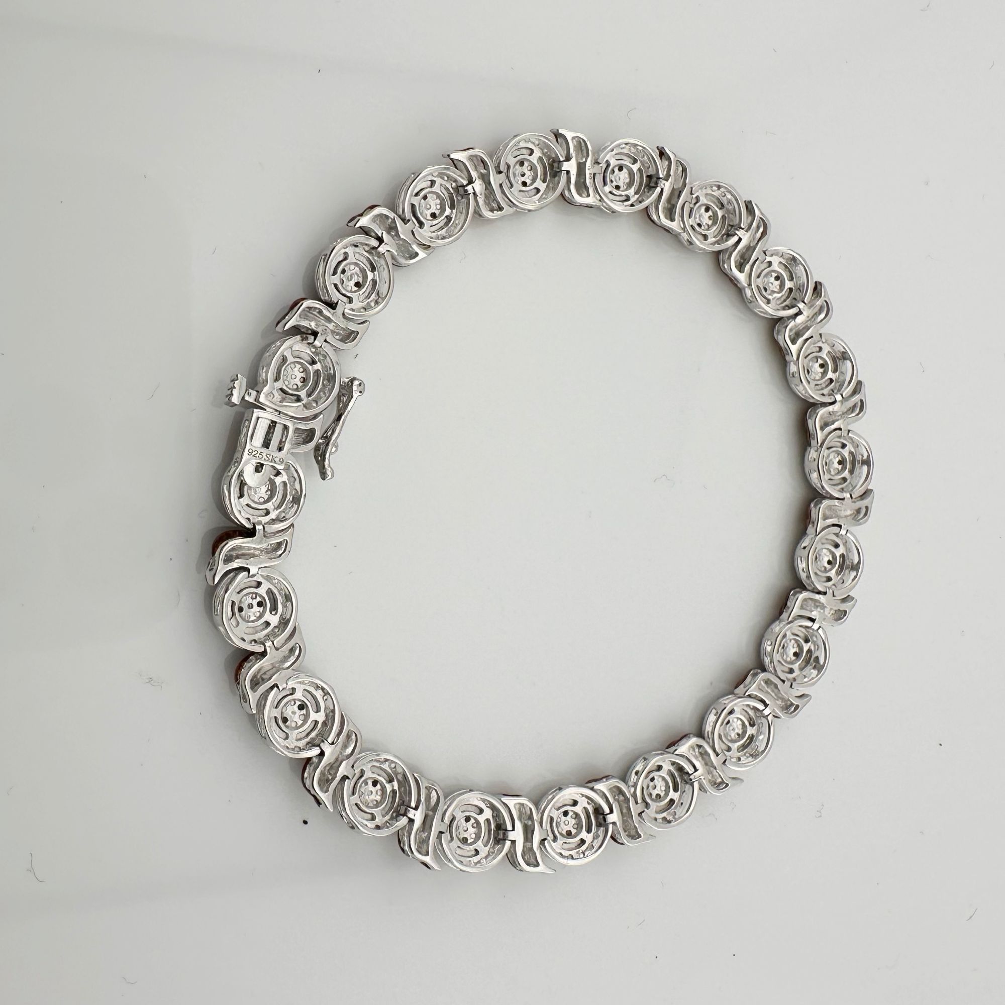 Other Beautiful Rose Gold Overlaying Sterling Diamond Bracelet Size ONE SIZE - 8 Thumbnail