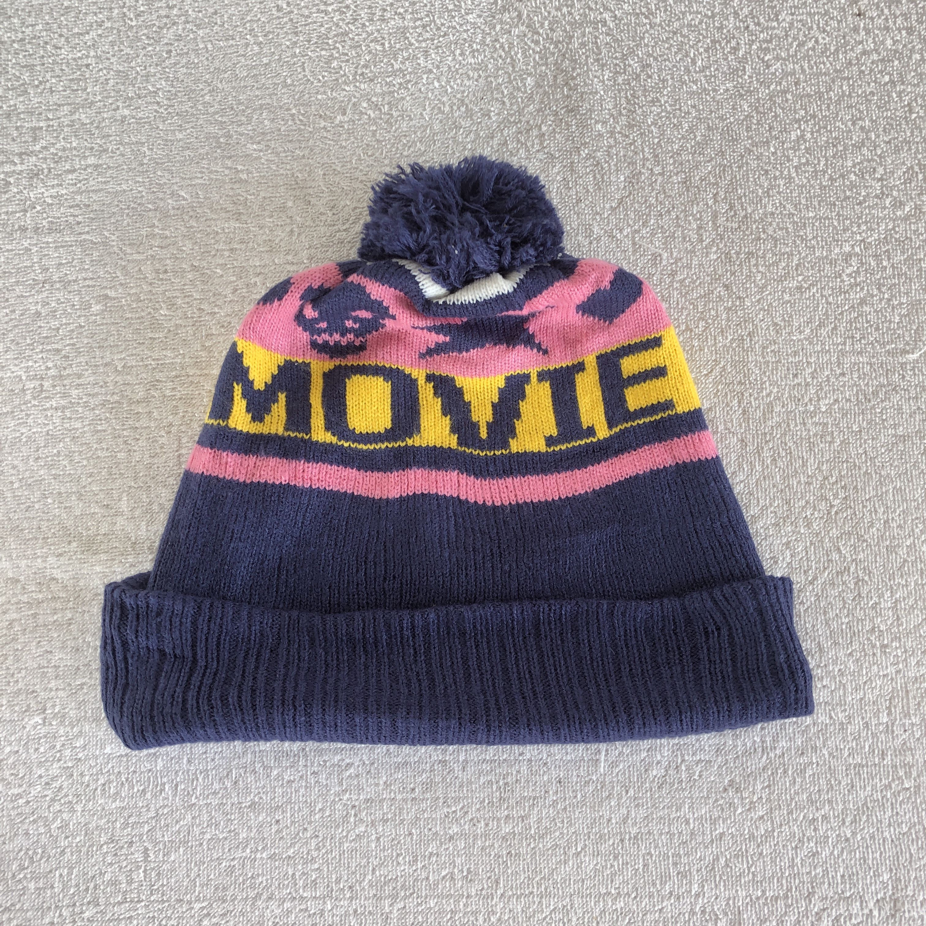 Japanese Brand Vintage Y2K Movie Star Beanie Skulls Pom Pom Snow Caps Hats Size ONE SIZE - 6 Thumbnail