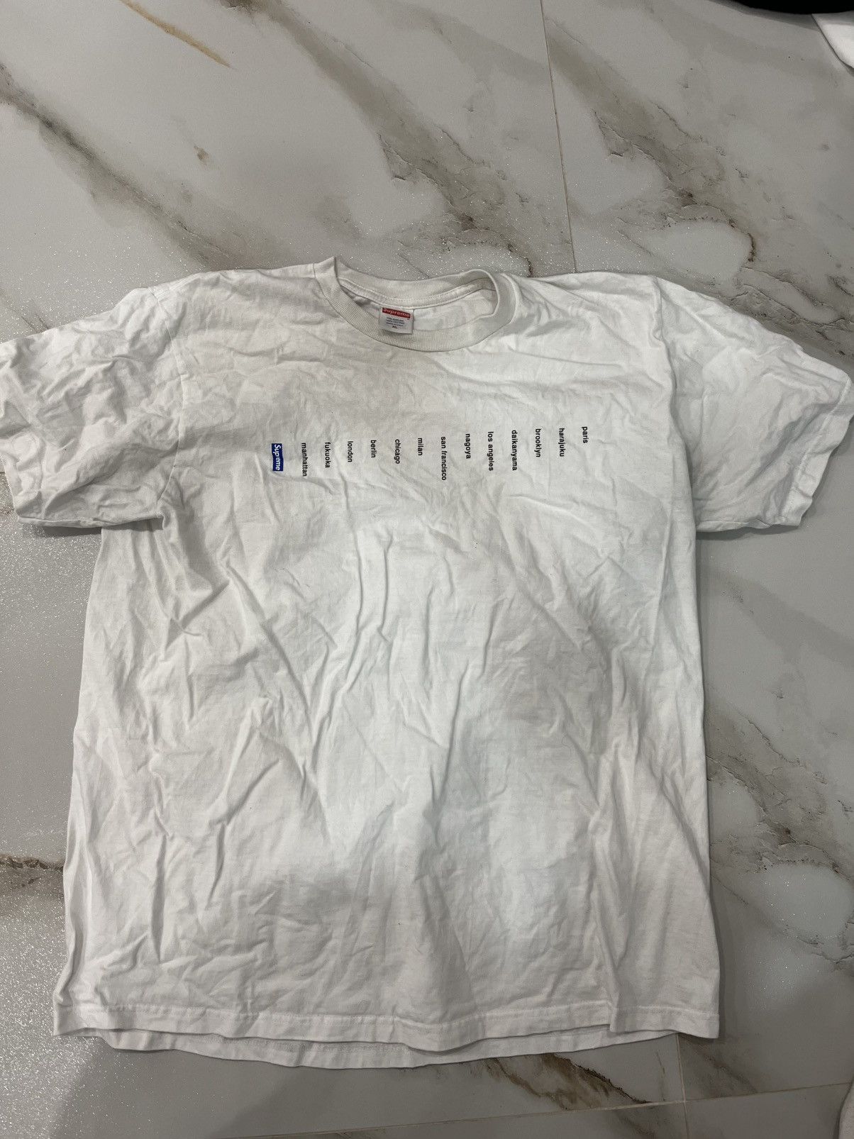 Supreme SUPREME Cities of the world T shirt Size US XL / EU 56 / 4 - 1 Thumbnail