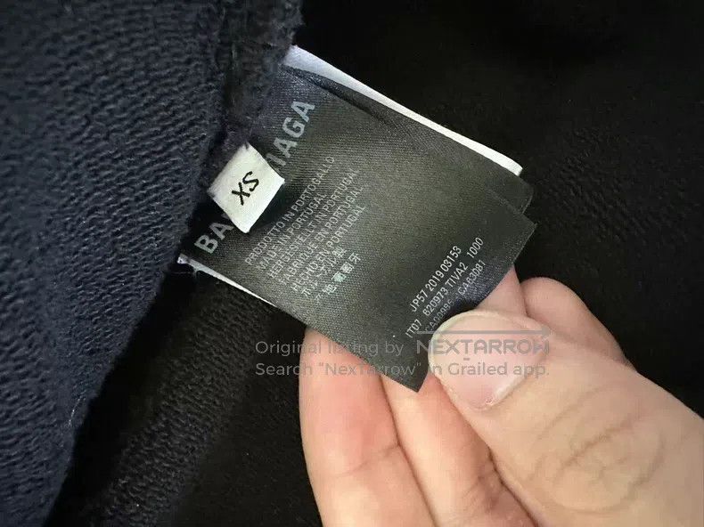 Balenciaga Balenciaga Black Half Zip Hoodie Size US XS / EU 42 / 0 - 4 Thumbnail