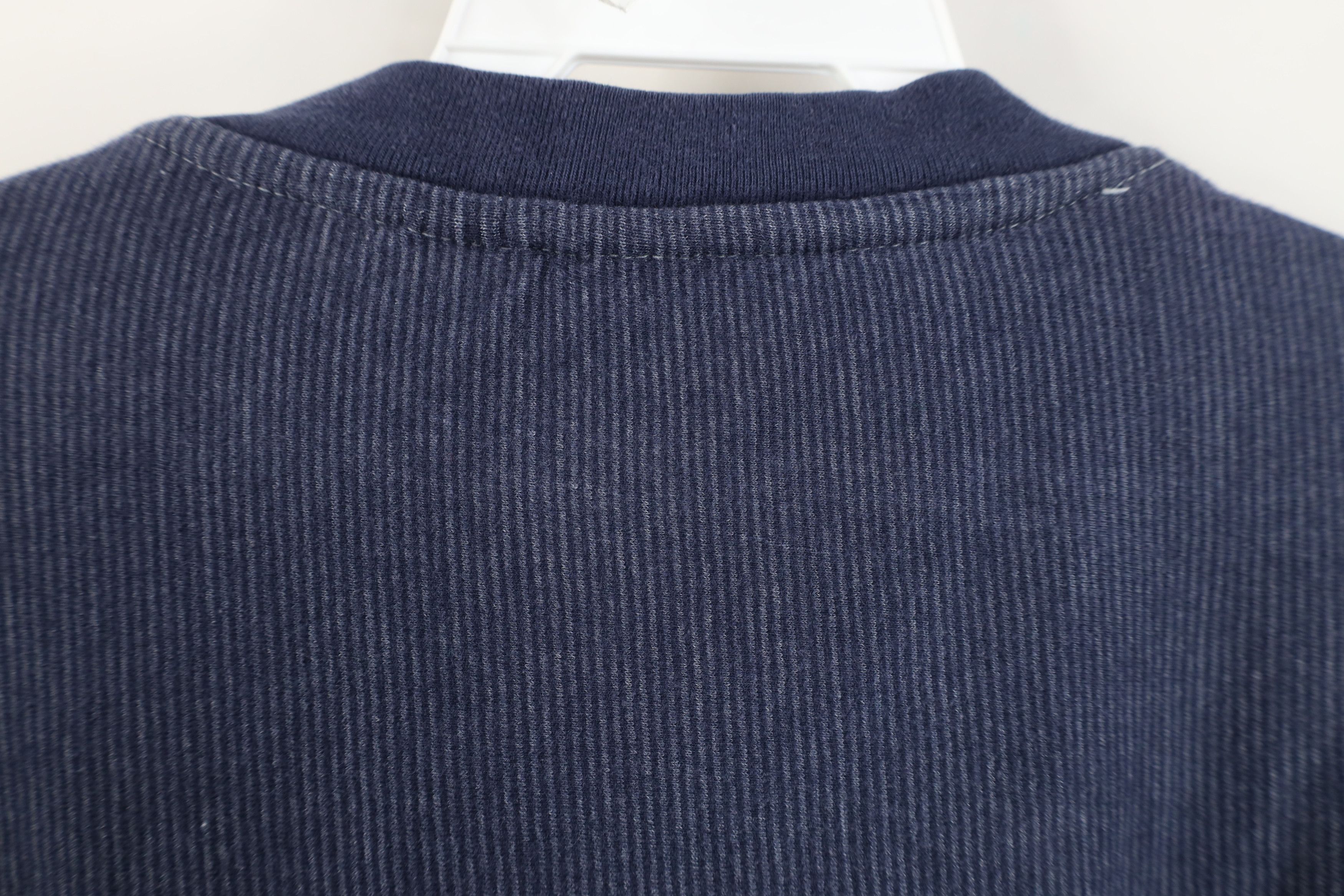 Vintage Vintage 90s Streetwear Long Sleeve Henley T-Shirt Blue Size US XL / EU 56 / 4 - 12 Thumbnail