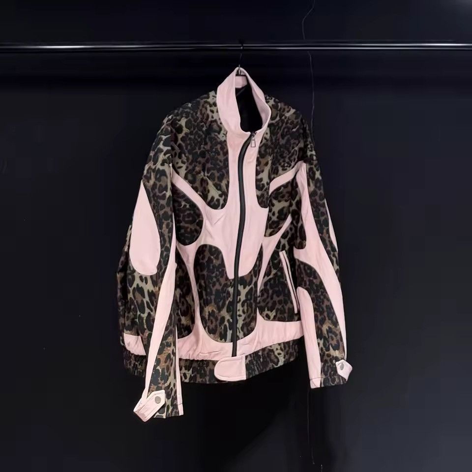 Other Leopard Designer Patchwork Motorcycle Y2k Jacket Size US L / EU 52-54 / 3 - 2 Thumbnail
