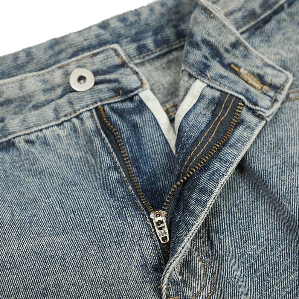 Jean Men's hippie high street punk heavy washed flared jeans Size US 32 / EU 48 - 4 Thumbnail