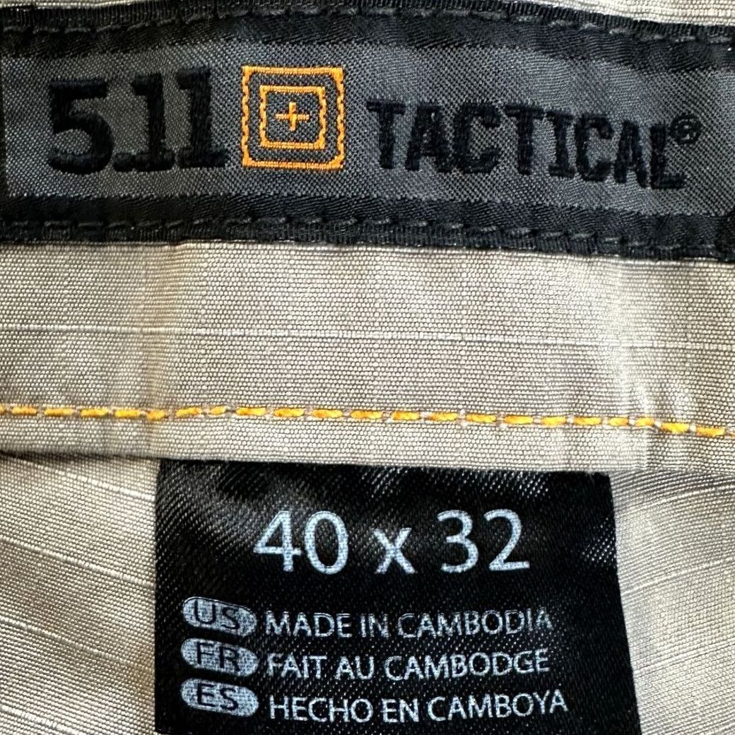 Vintage 5.11 Tactical Cargo Pants Mens 40X32 Beige Tech Ripstop Military Straight Pants Size US 40 / EU 56 - 3 Thumbnail