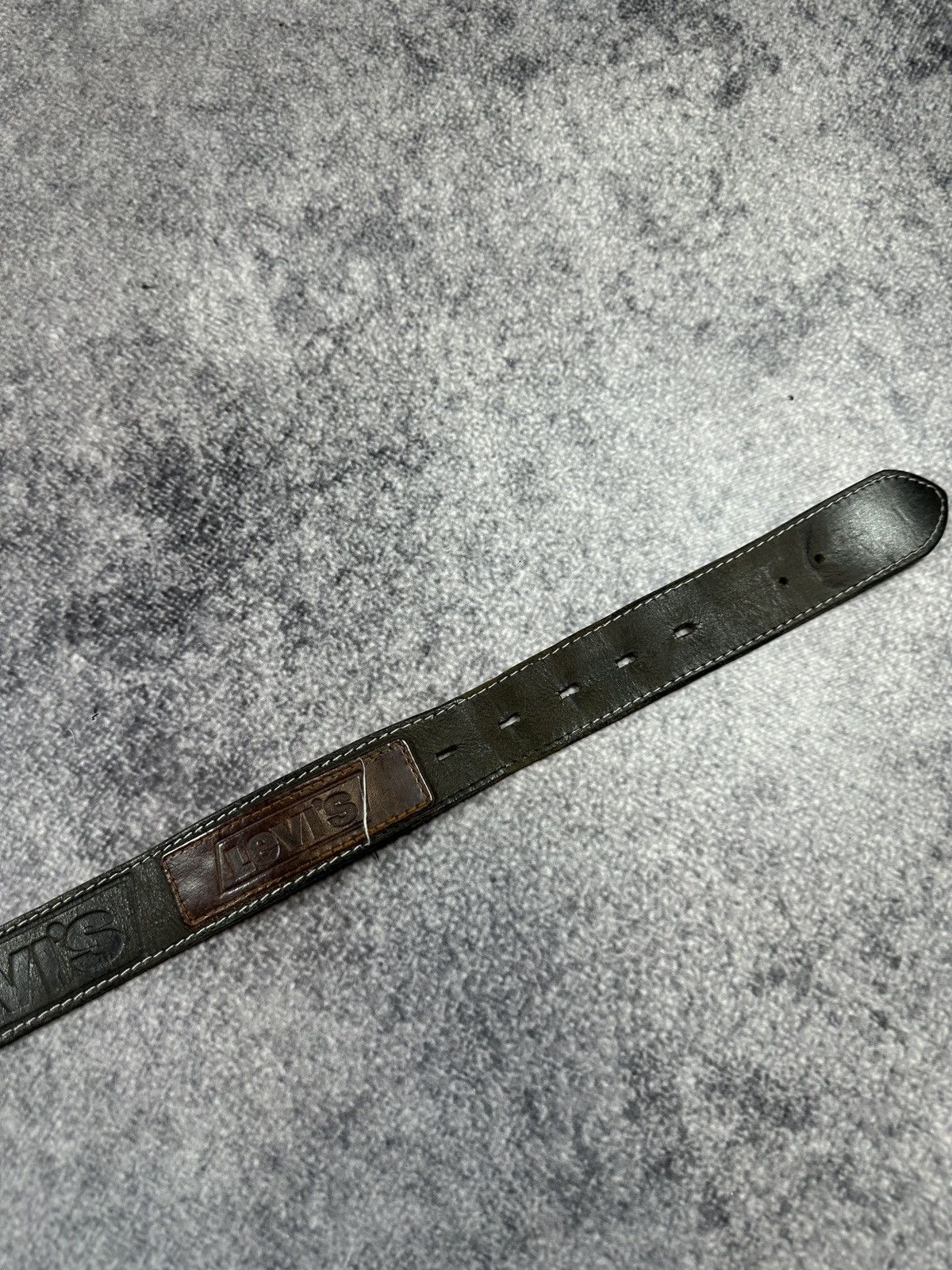 Levi's Y2K Vintage Levi’s 501 Logo Belts Streetwear Leather USA Size ONE SIZE - 5 Thumbnail