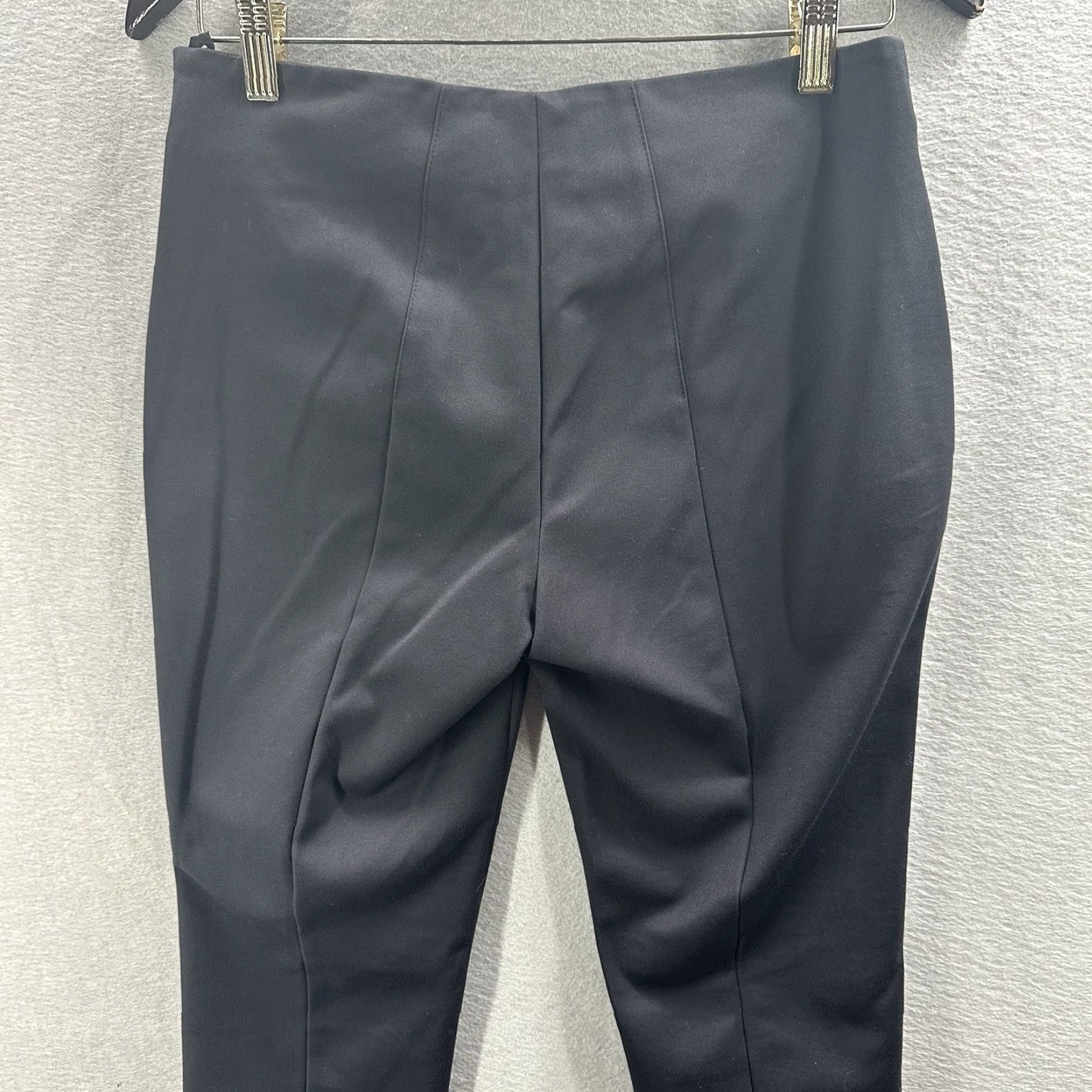 Akris Akris Punto Franca Techno Pants Slim Black Cotton Blend Stretch Women's 4 Active City 90s Style Boots? Size 27" / US 4 / IT 40 - 5 Thumbnail