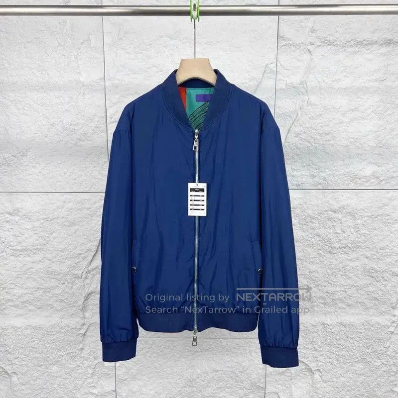Versace Versace Navy Blue Cotton Men's Jacket . Size US M / EU 48-50 / 2 - 1 Thumbnail