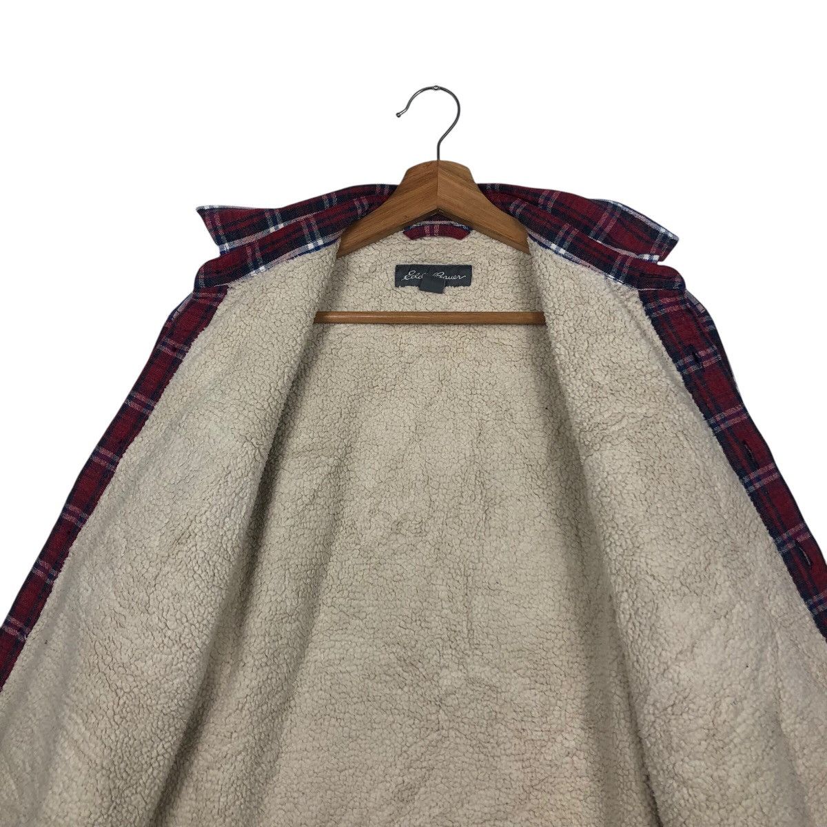 Japanese Brand 📌Vintage Shirt Jacket Worker Eddie Bauer Sherpa Blanket Size US S / EU 44-46 / 1 - 14 Thumbnail