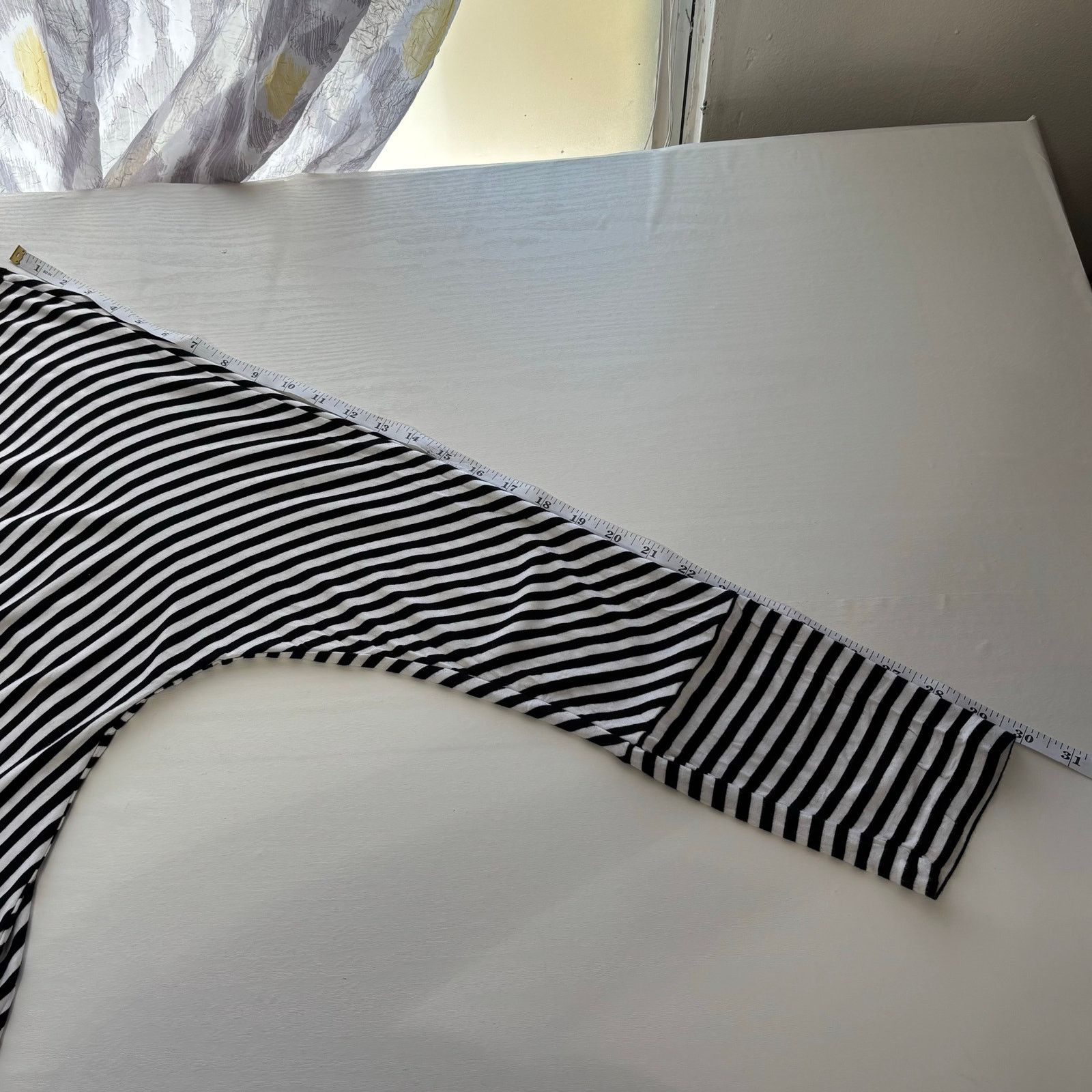 Michael Kors MICHAEL Michael Kors Black White Striped Long Sleeve Top XL Size XL / US 12-14 / IT 48-50 - 6 Thumbnail
