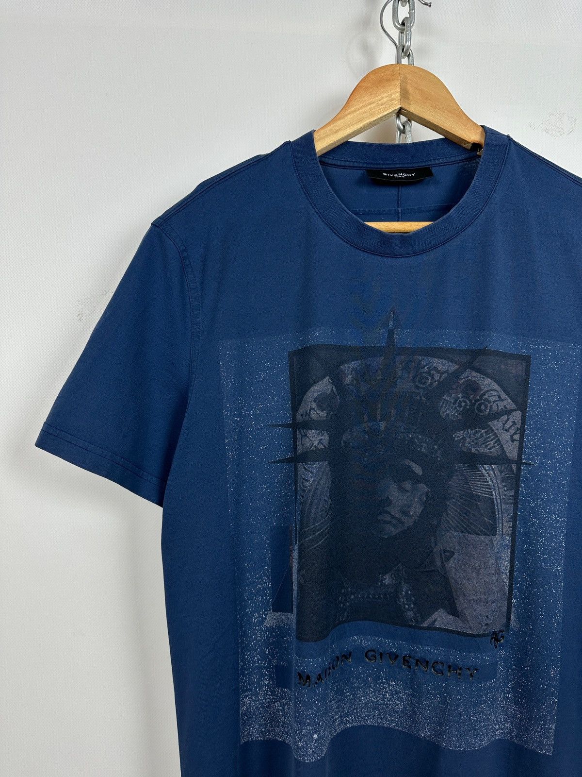 Givenchy Givenchy Statue Of Liberty Blue T-Shirt Size US M / EU 48-50 / 2 - 5 Thumbnail