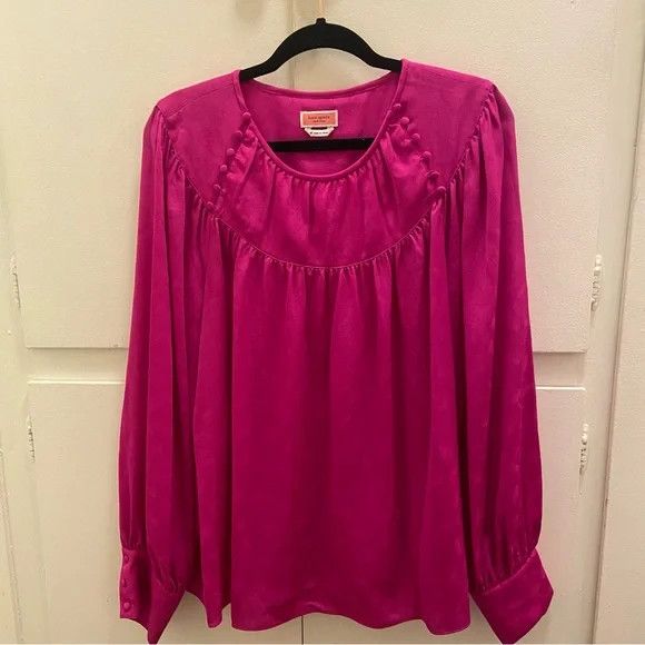 Kate Spade Kate Spade Pink Long Sleeve Blouse Size XL / US 12-14 / IT 48-50 - 8 Thumbnail