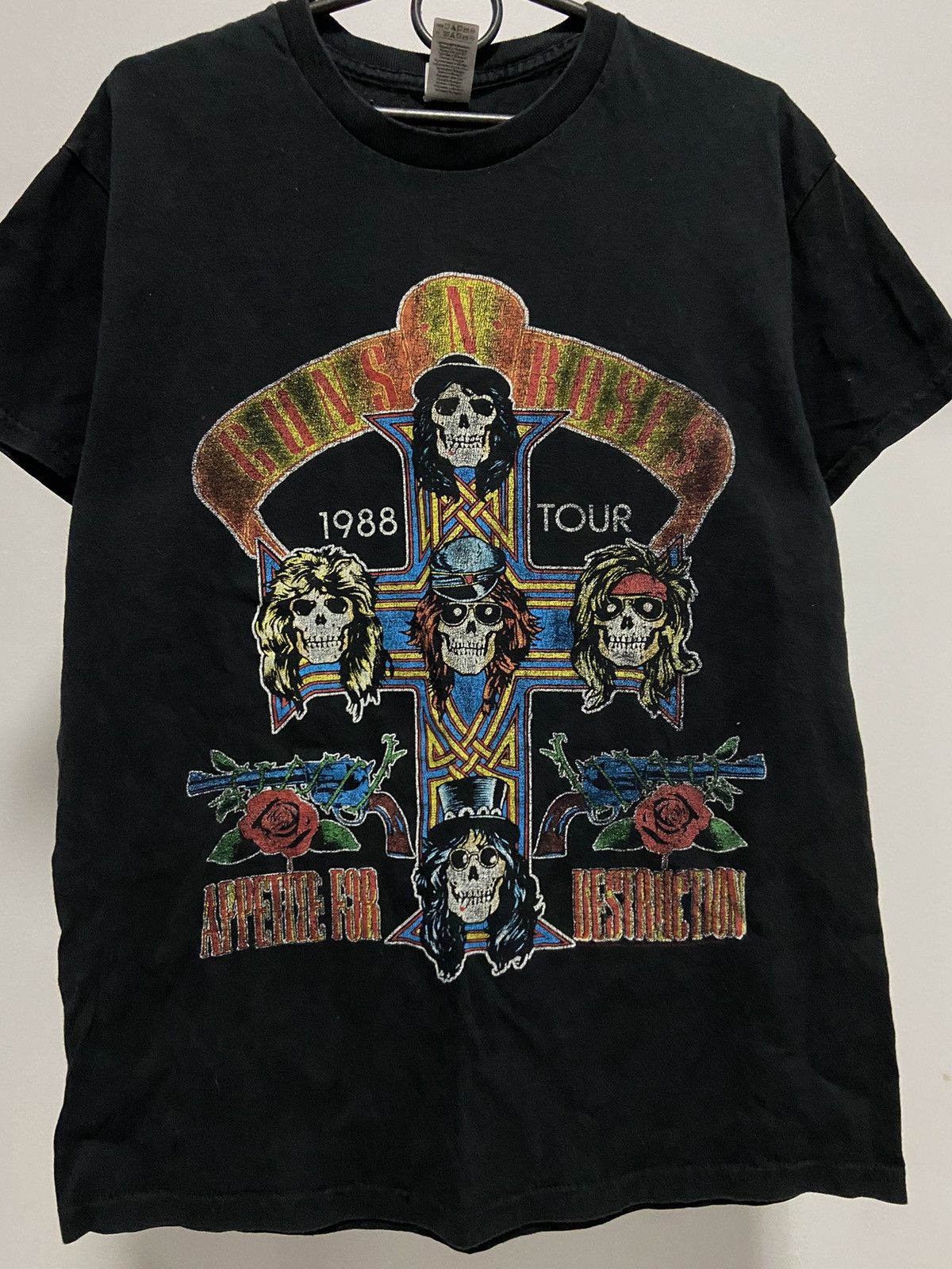 Band Tees × Vintage Guns n roses 1988 tour appetite for distruction rock band Size US M / EU 48-50 / 2 - 3 Thumbnail