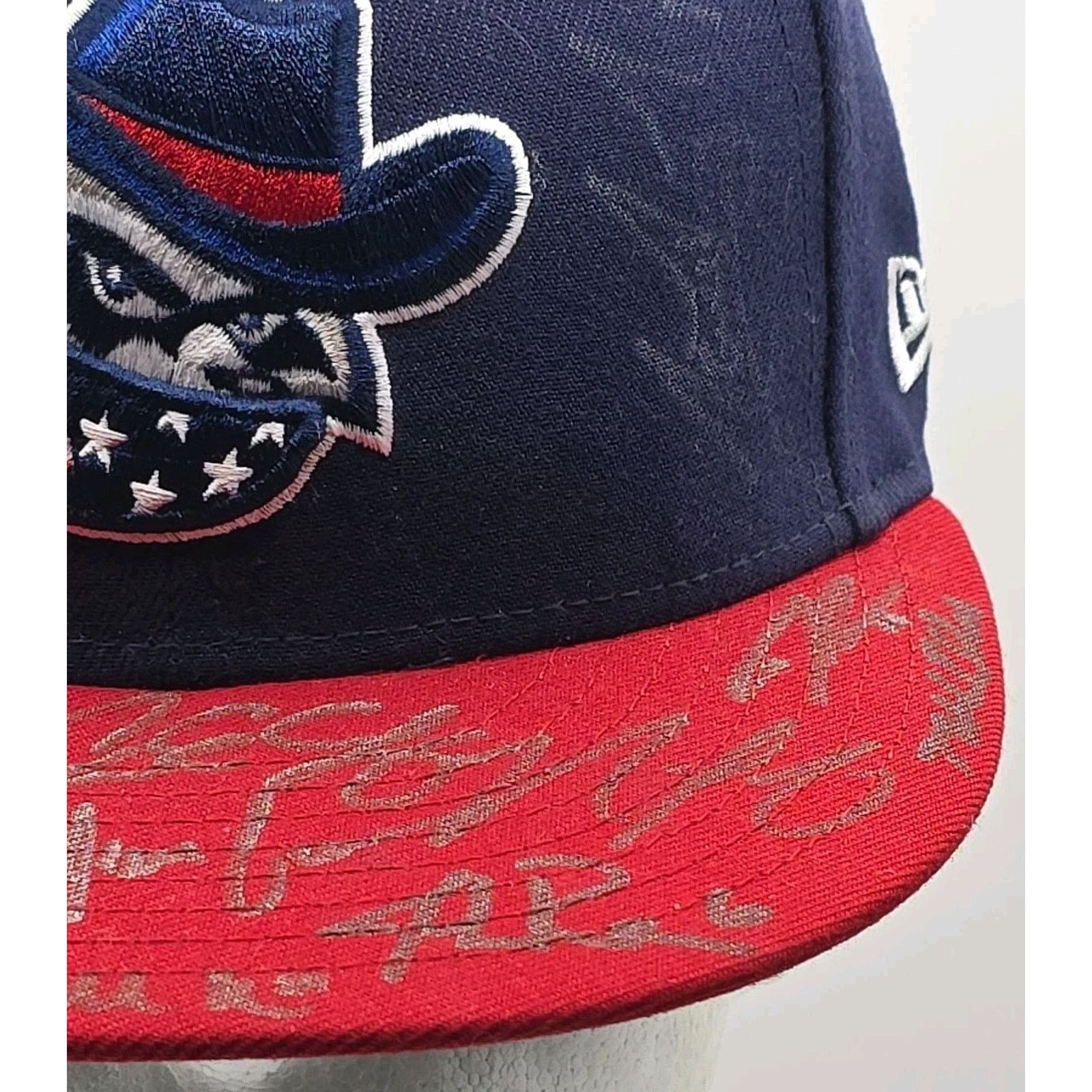 New Era Team Autographed New Era 59fifty QC River Bandits Cap 7 1/8 Size ONE SIZE - 3 Thumbnail