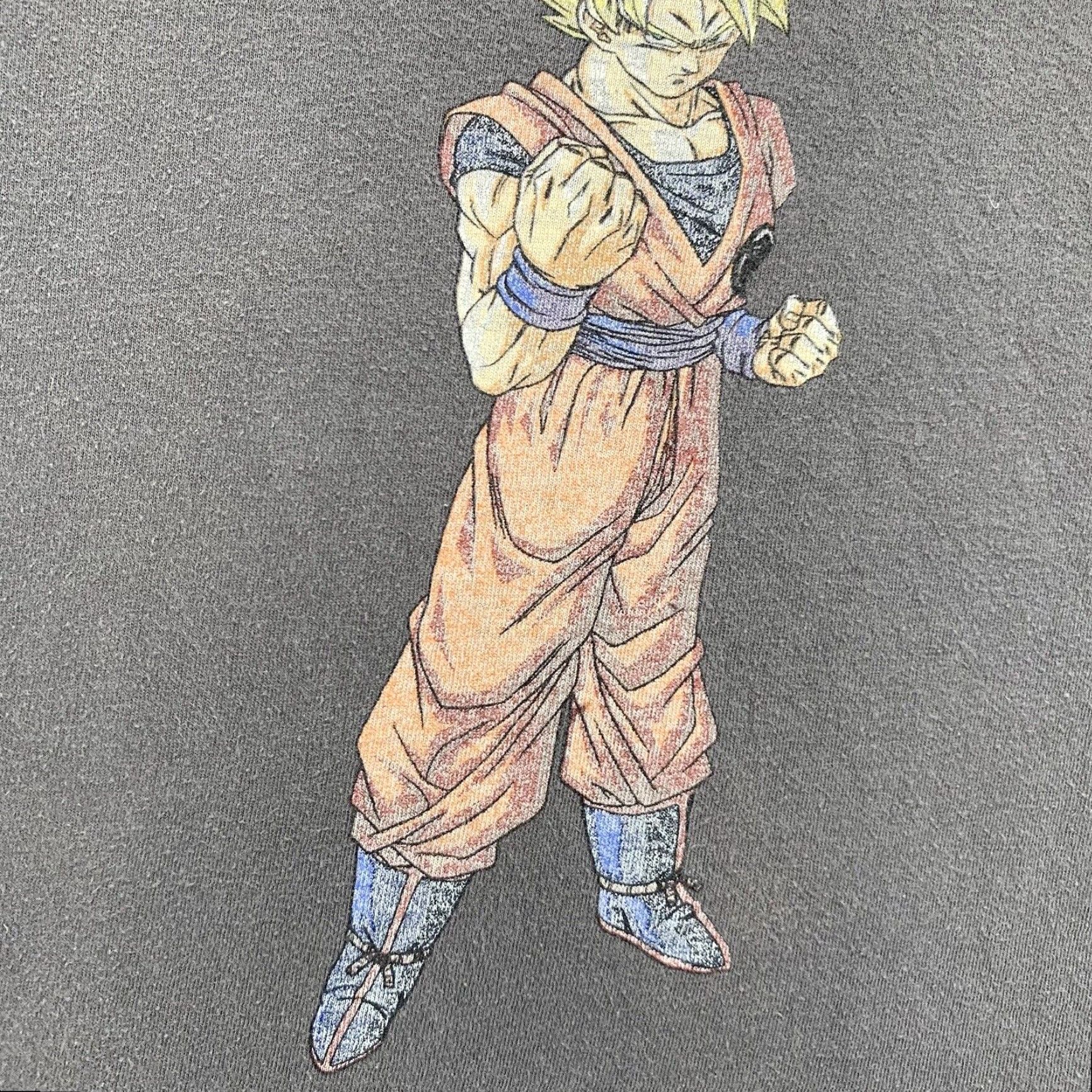 Vintage VINTAGE Dragon Ball Super T-Shirt Men 2XL Cotton Anime Graphic Crew Neck Faded Gray Oversized Casual Size US XXL / EU 58 / 5 - 7 Thumbnail