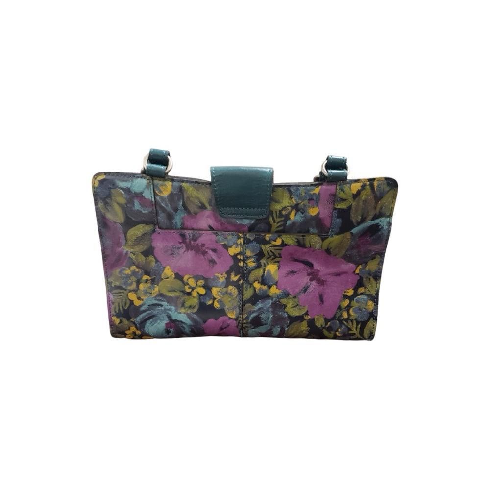 Designer Patricia Nash NWT Teal Leather Floral Bag Size ONE SIZE - 6 Thumbnail