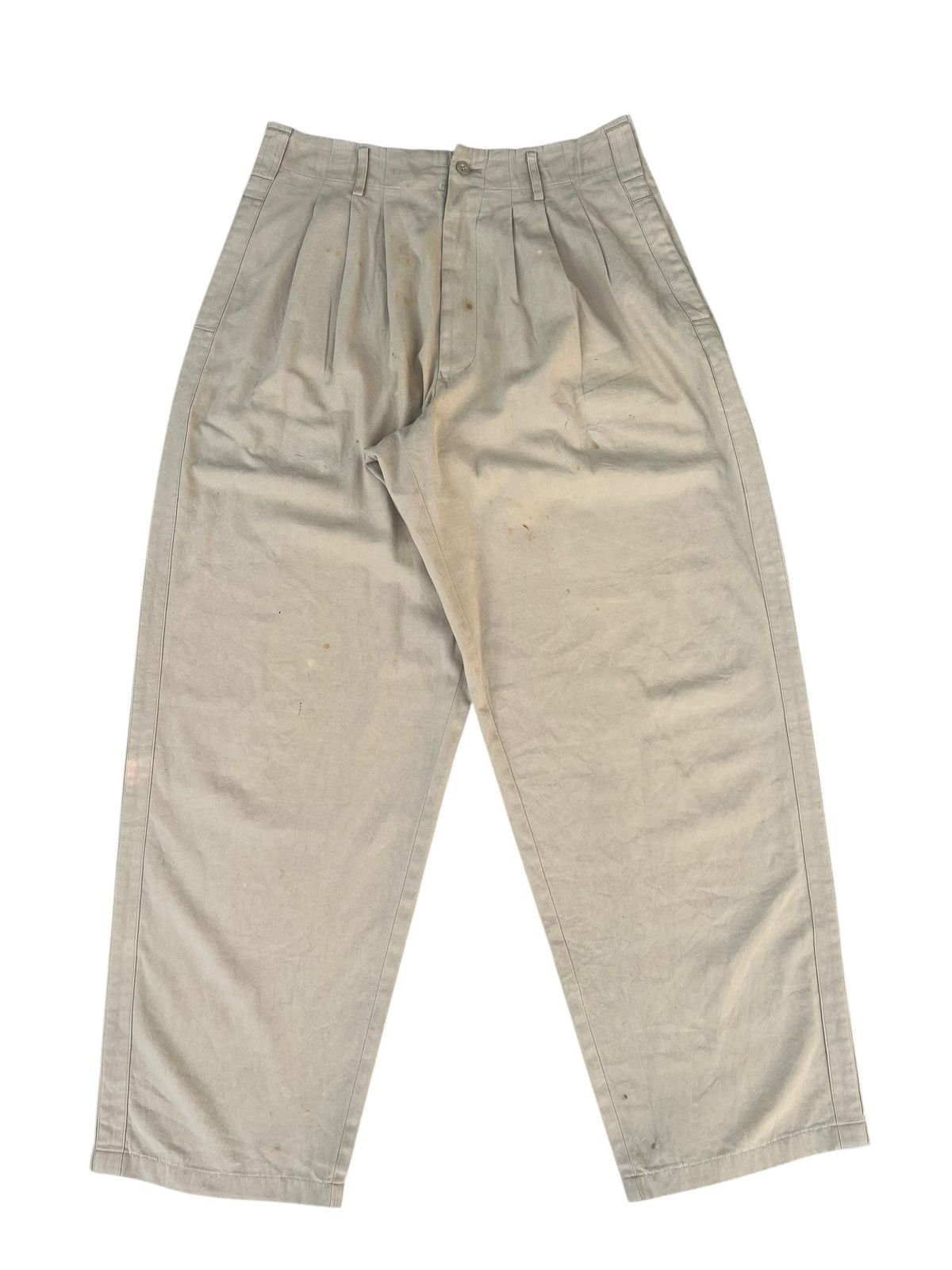 Yohji Yamamoto A/W 1993 Yohji Yamamoto Y’s For Men Stains Baggy Trouser Size US 31 - 1 Thumbnail