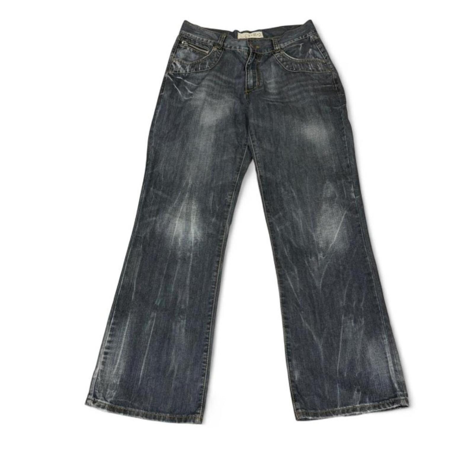 Other Y2K vintage T.R.2 unique Straight leg denim jeans Size US 33 - 2 Thumbnail