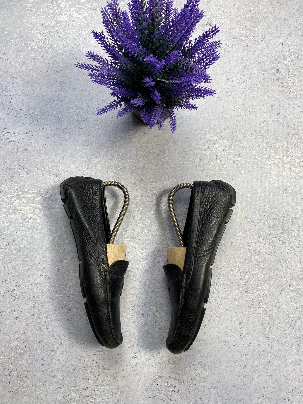 Prada Prada Black Leather Loafers Size EUR 37.5 Size US 5 / EU 37 - 6 Thumbnail