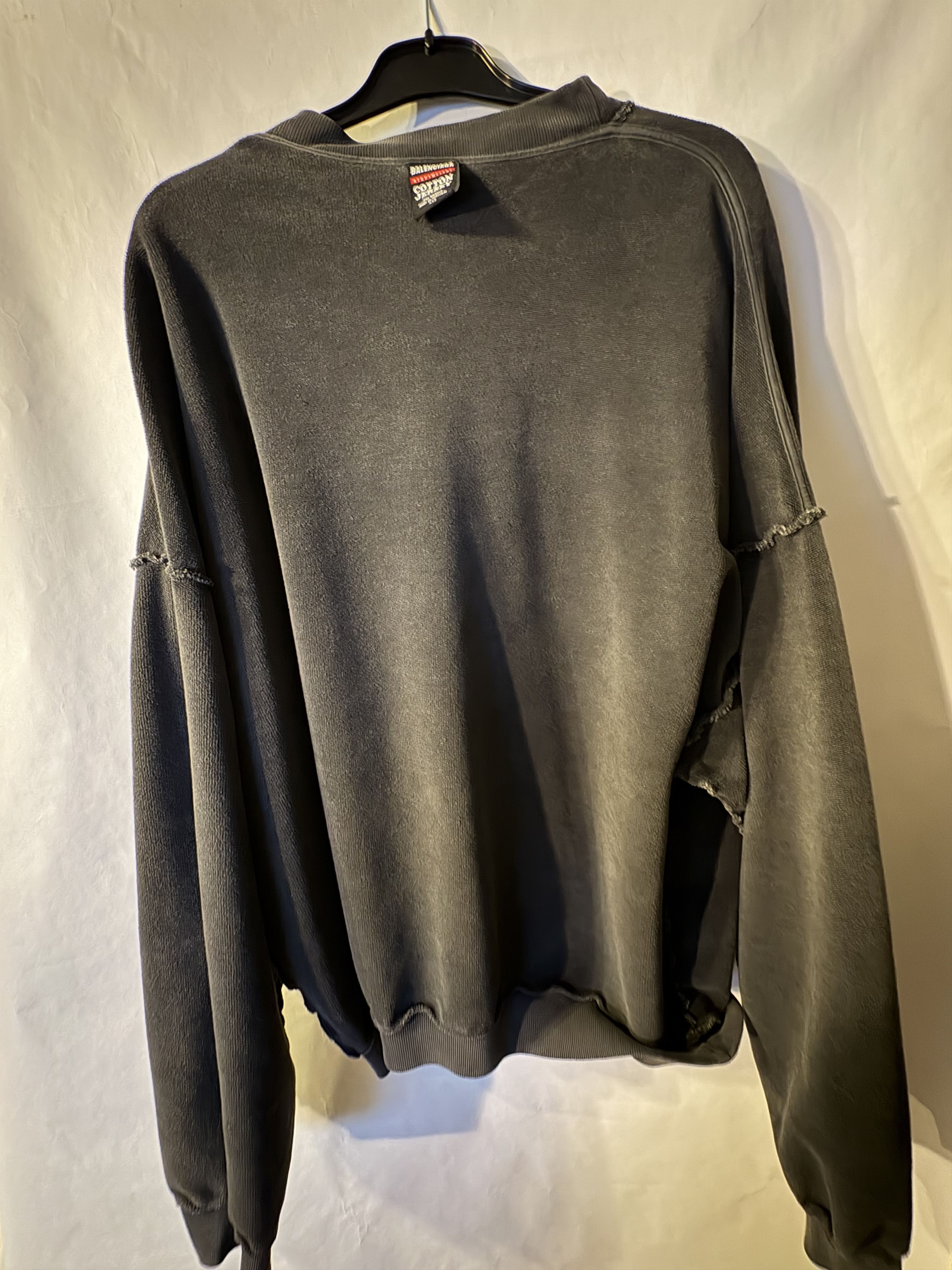 Balenciaga Balenciaga Inside Out Metalhead Sweater Dark Blue Size US XXS / EU 40 - 6 Thumbnail