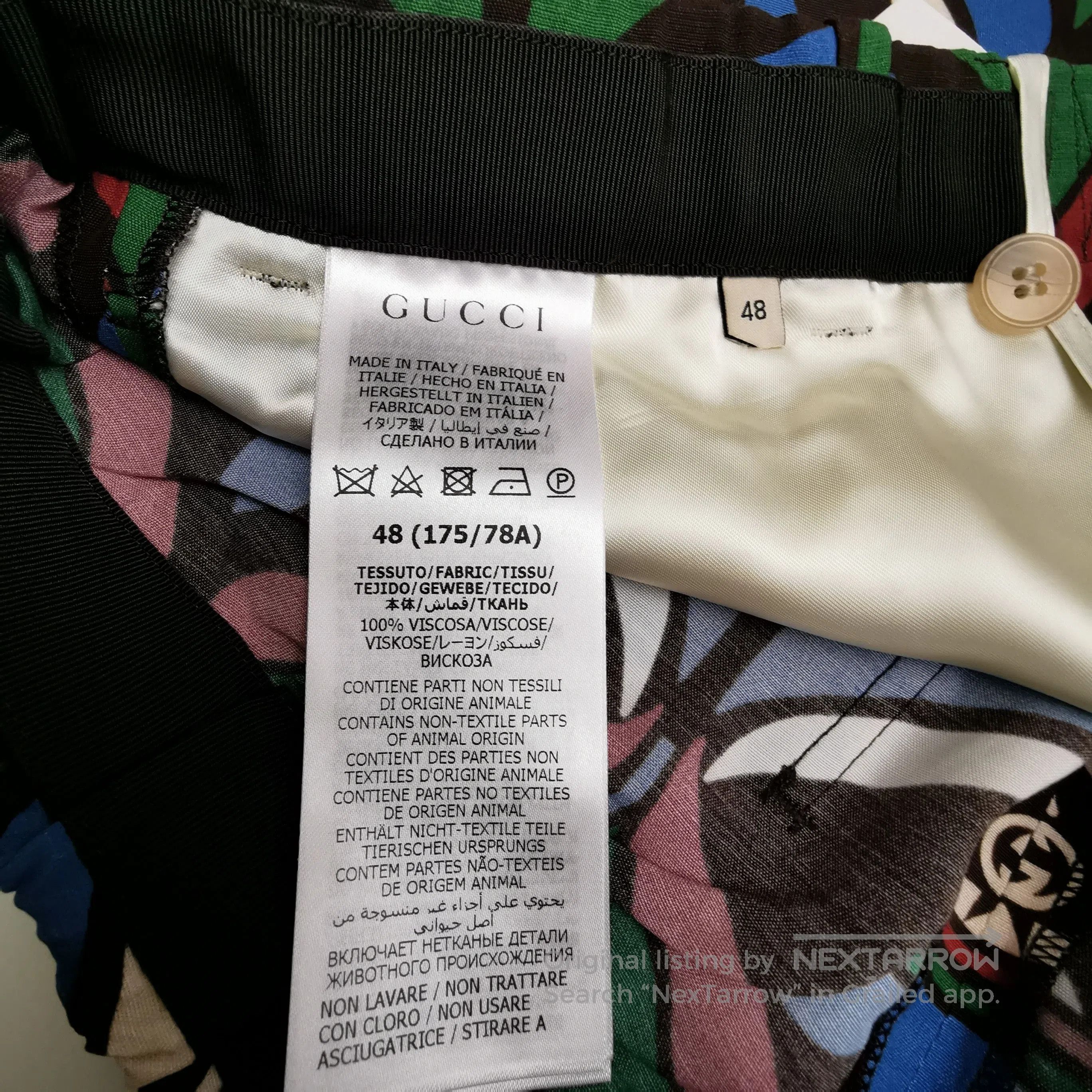 Gucci Gucci Printed Cotton Shorts XS. Size US 32 / EU 48 - 1 Thumbnail