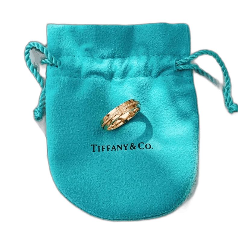 Tiffany & Co. Tiffany Rose Gold Diamond Ring Size ONE SIZE - 1 Thumbnail