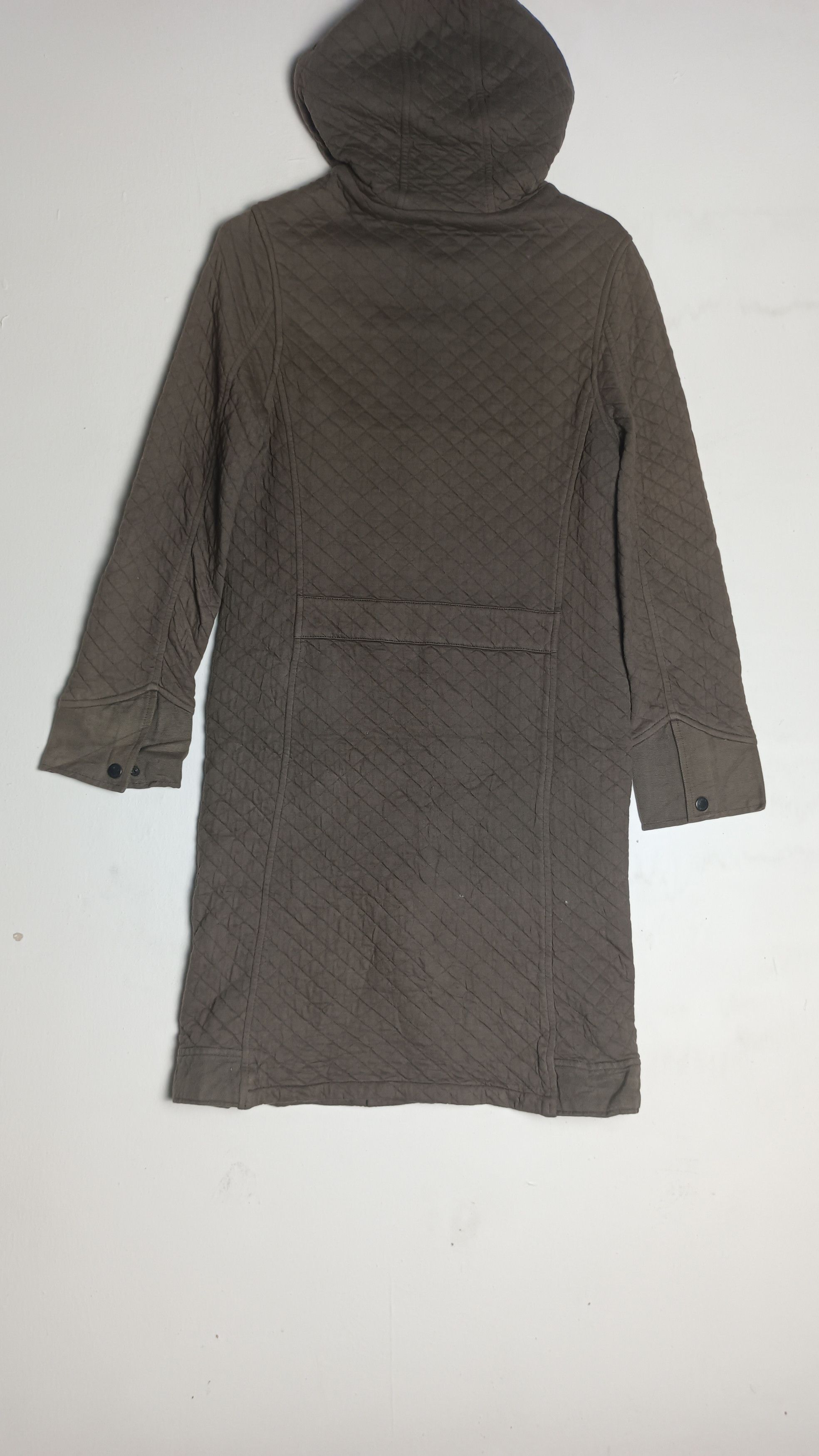 Designer Armen Women's Quilted French Hooded Coat Size S / US 4 / IT 40 - 2 Thumbnail