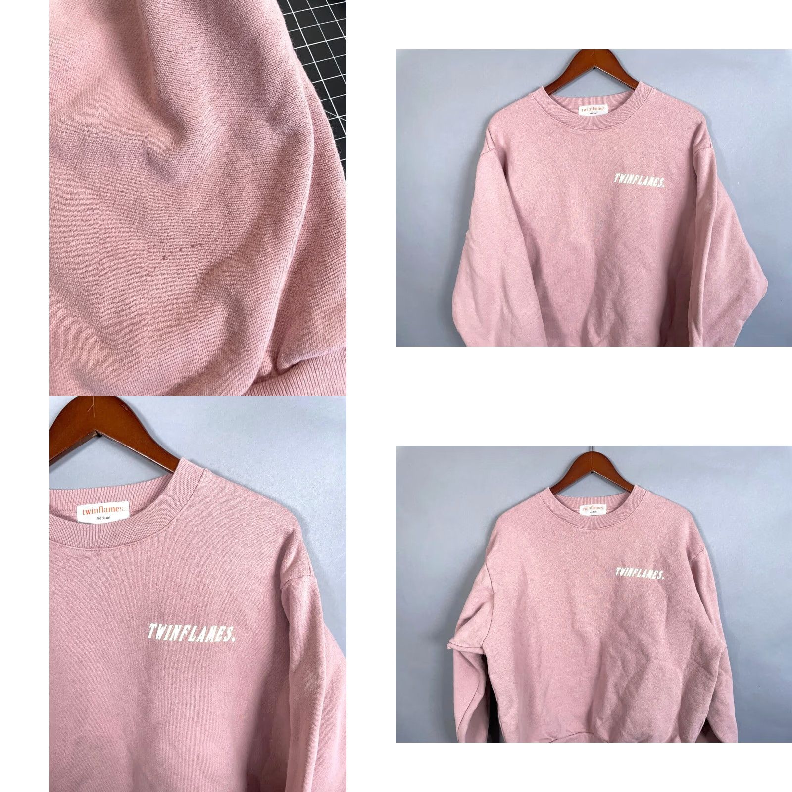 Doublet twinflames Staples Crewneck Sweatshirt Women's Medium Pink Double-Sided Print Size M / US 6-8 / IT 42-44 - 8 Thumbnail