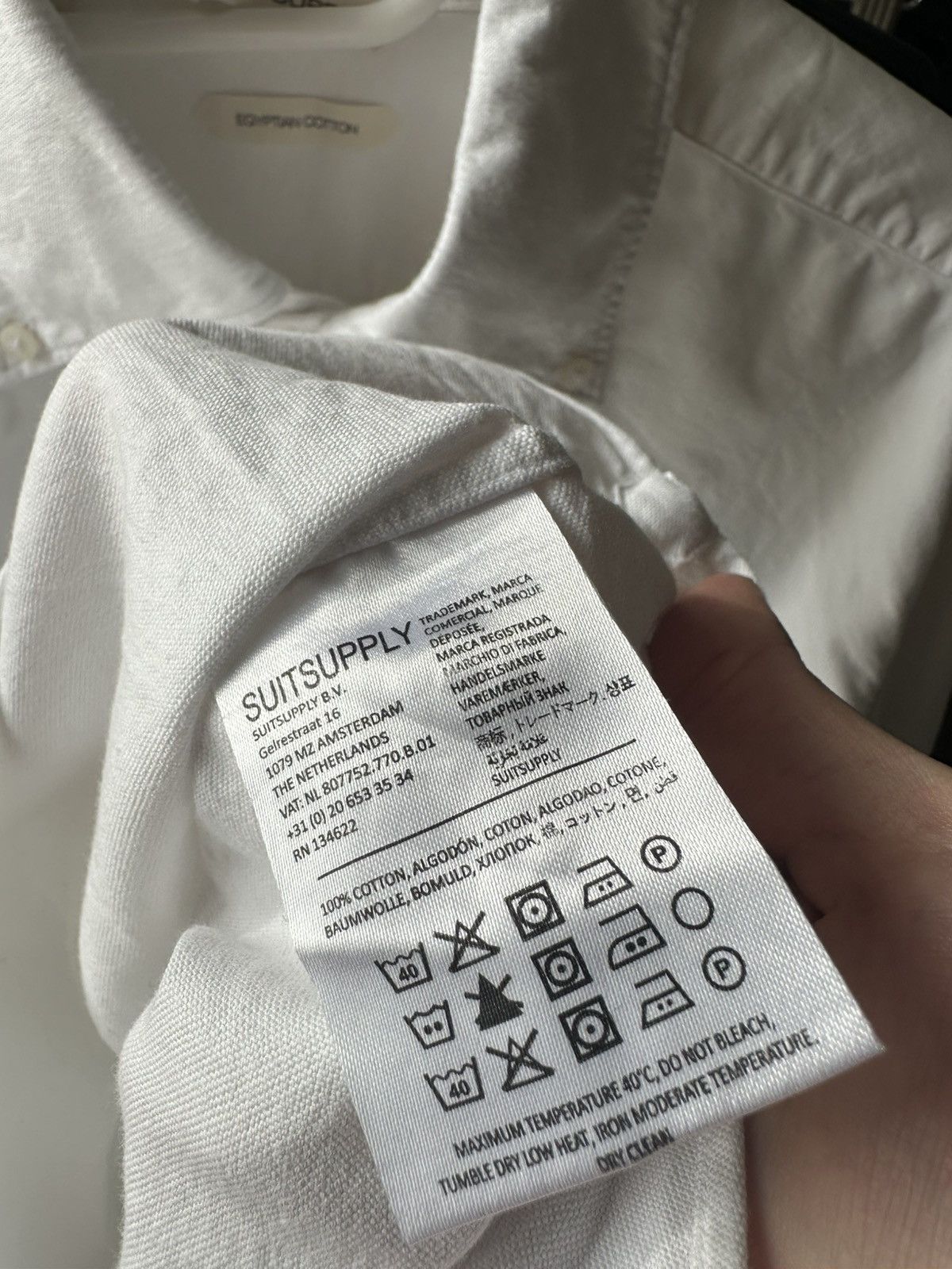 Suitsupply Suitsupply streetwear luxury white shirt Size US XL / EU 56 / 4 - 5 Thumbnail